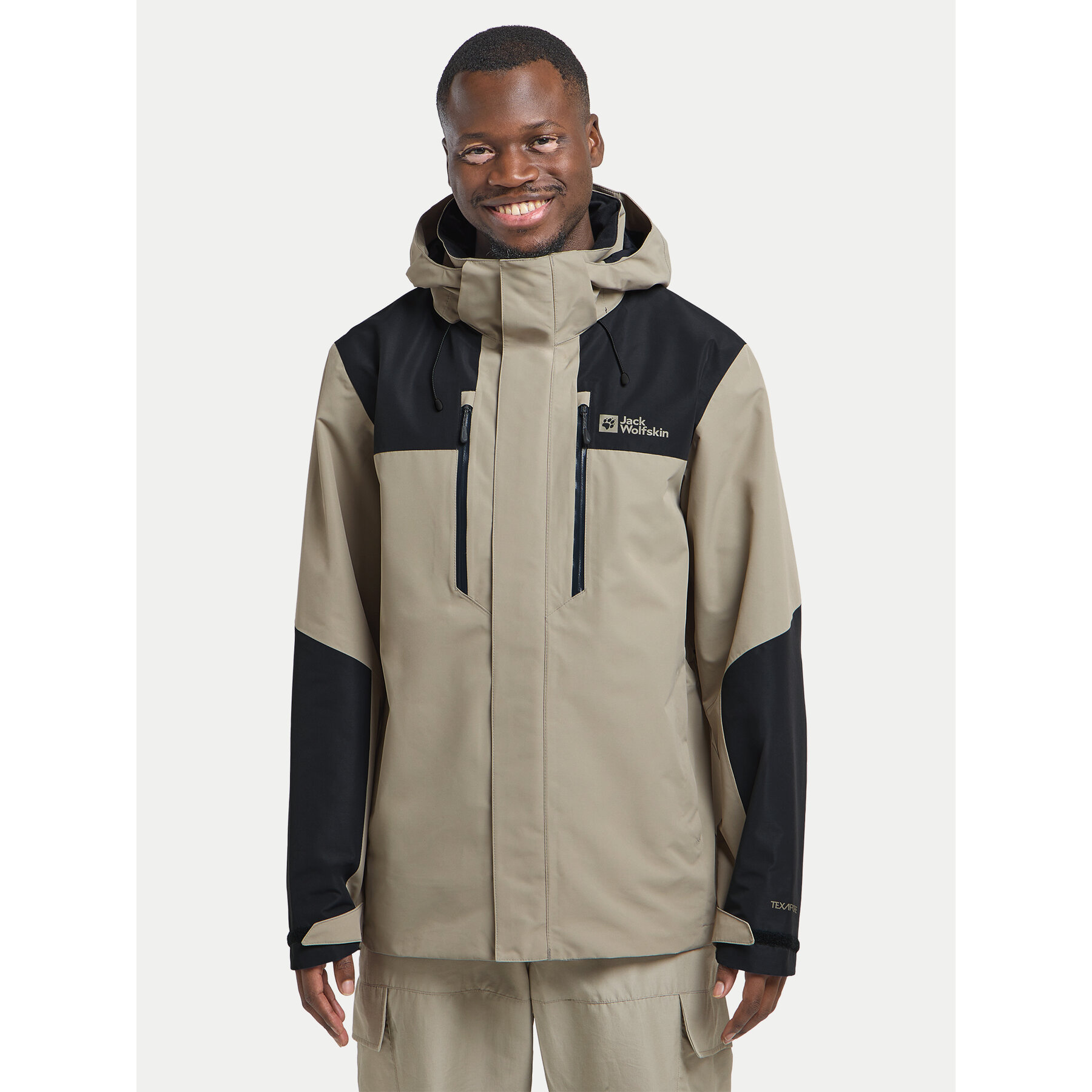 Jack Wolfskin Kurtka outdoor Jasper 2l 1108373 Szary Regular Fit