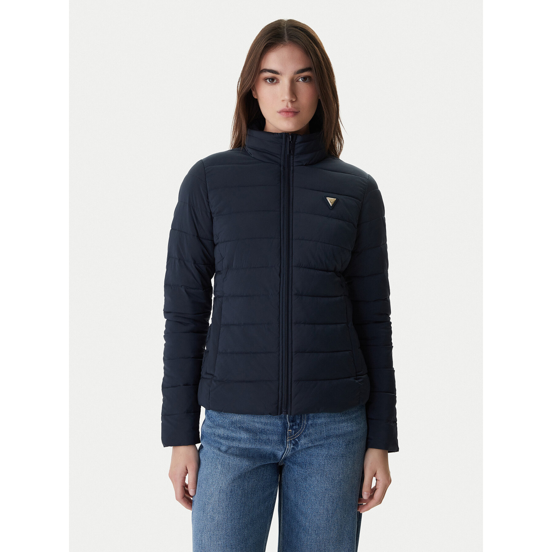 Guess Kurtka przejściowa V4YL04 WF3X0 Granatowy Regular Fit