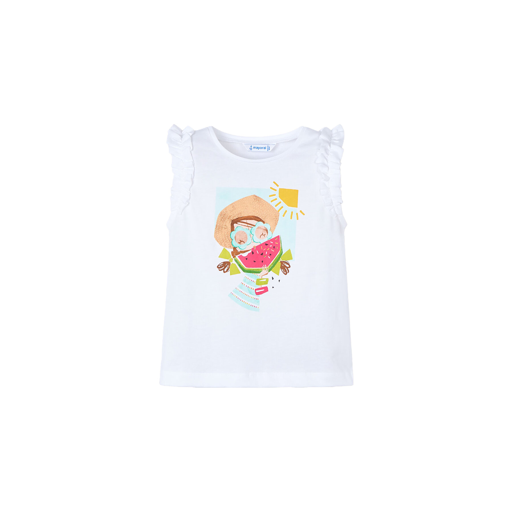 Mayoral Top 3021 Biały Regular Fit