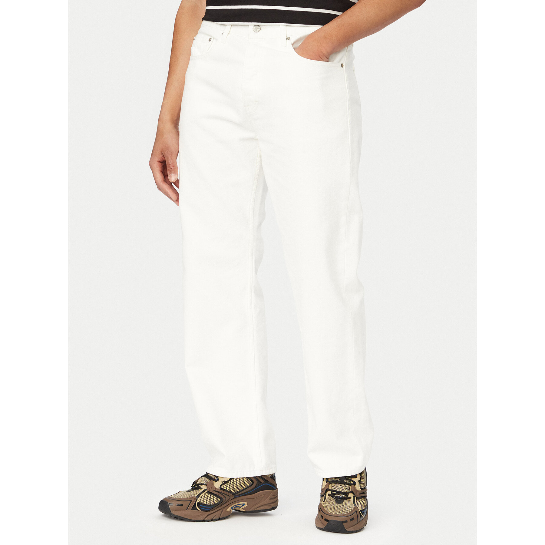 Tommy Jeans Jeansy Otis DM0DM23062 Biały Straight Fit