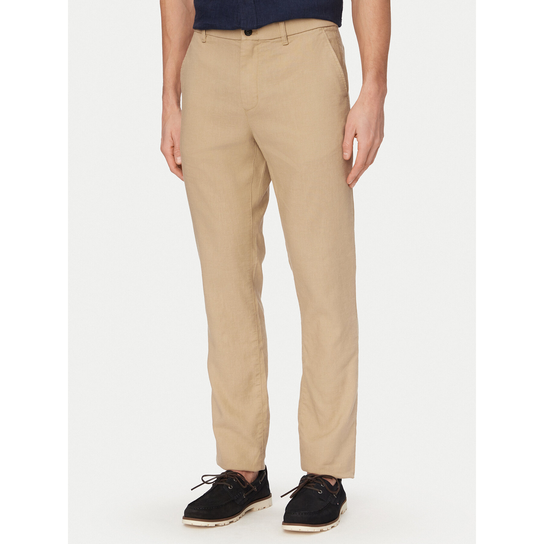 Tommy Hilfiger Chinosy Denton MW0MW42337 Khaki Straight Fit