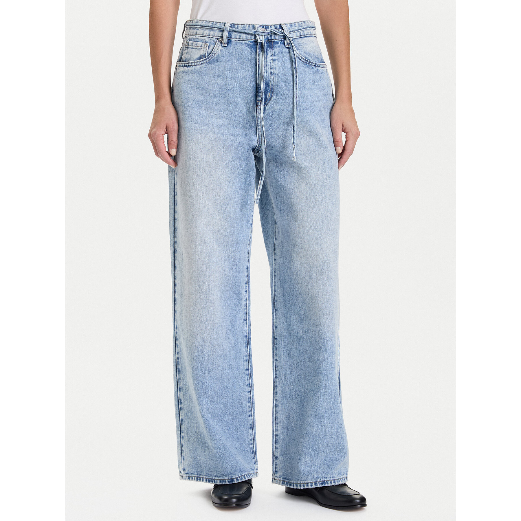 Vero Moda Jeansy Wien 10338133 Niebieski Wide Leg