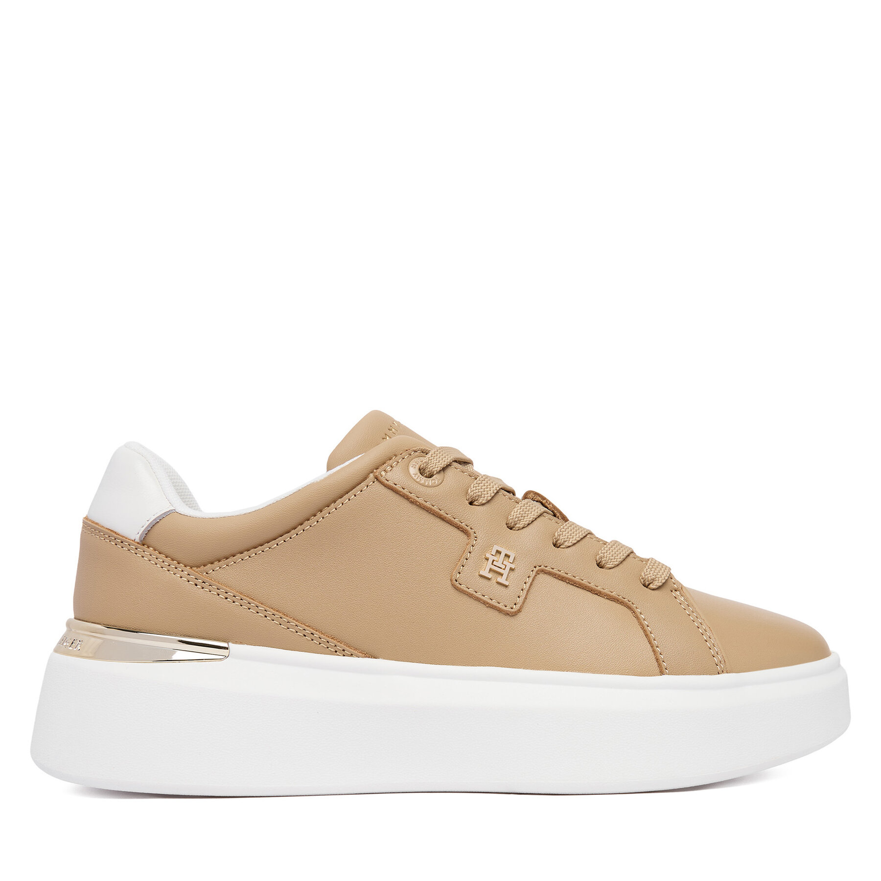 Tommy Hilfiger Sneakersy Th Chic Platform FW0FW09396 Brązowy