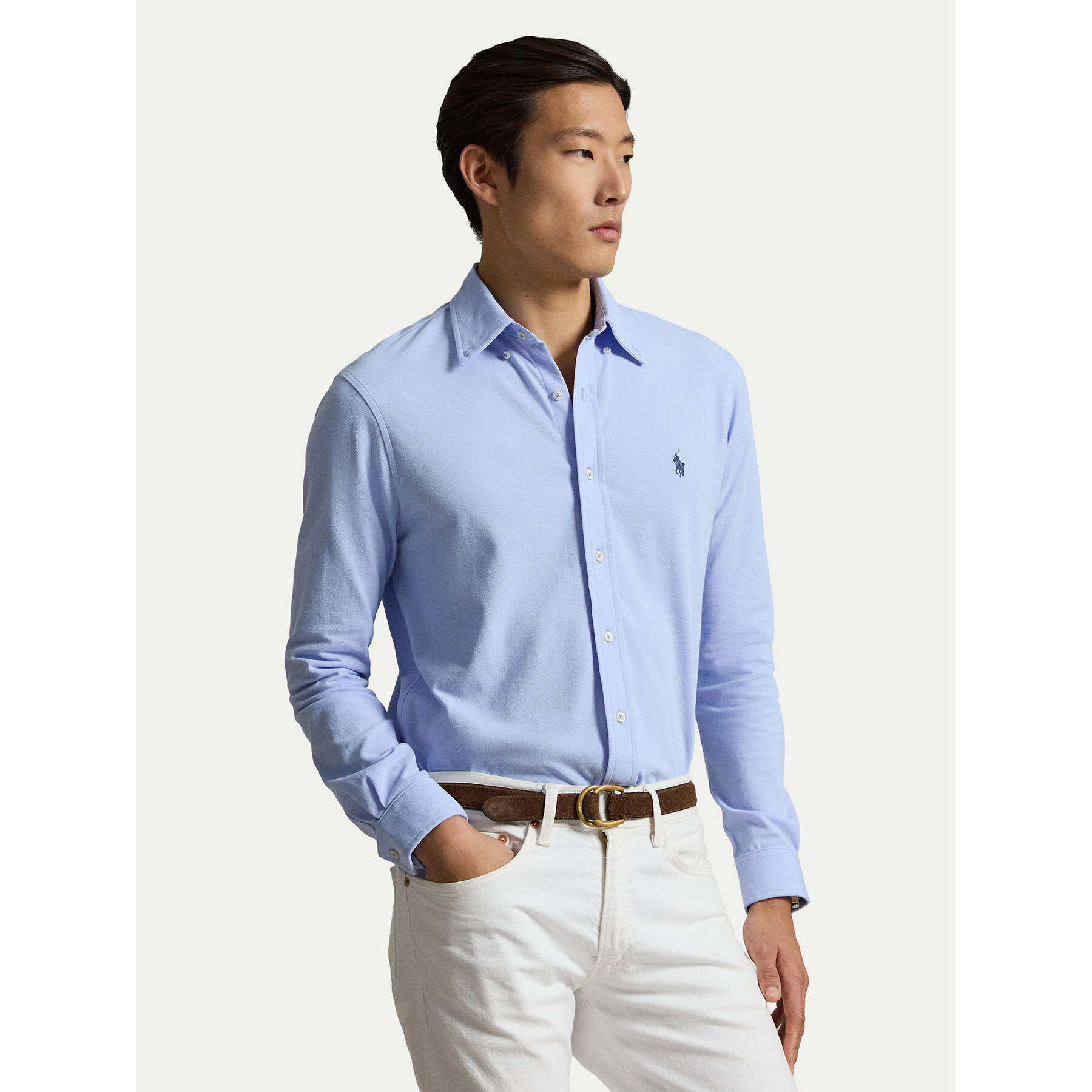 Polo Ralph Lauren Koszula 710654408505 Niebieski jasny Regular Fit