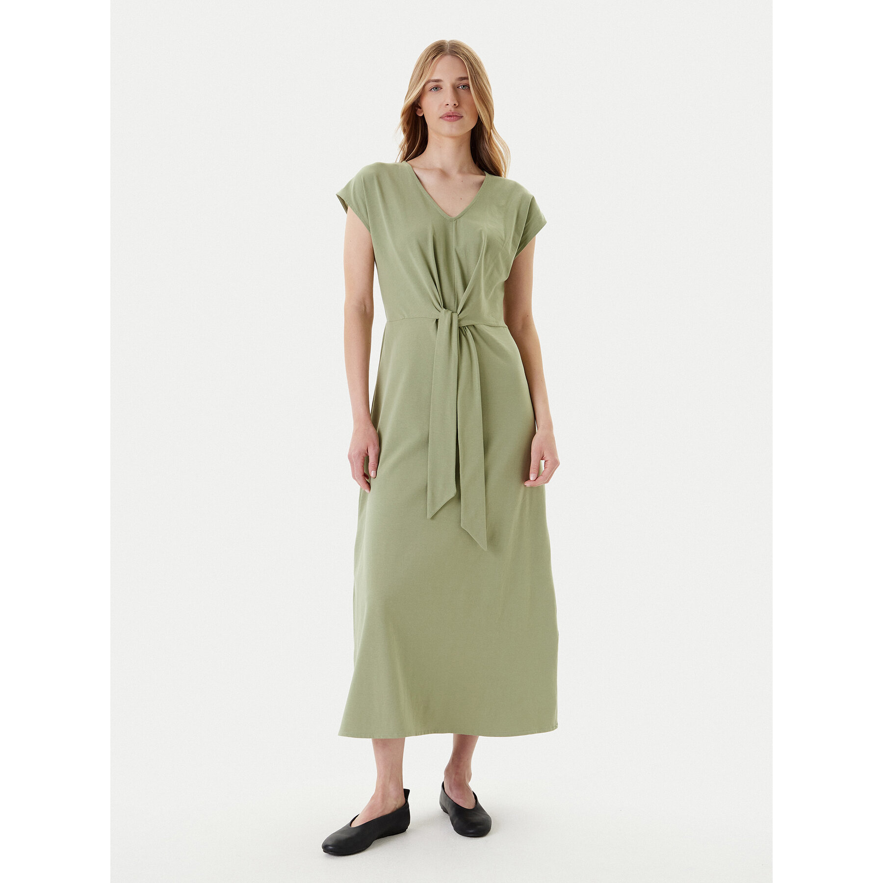 United Colors Of Benetton Sukienka letnia 3FJHDV01T Zielony Regular Fit