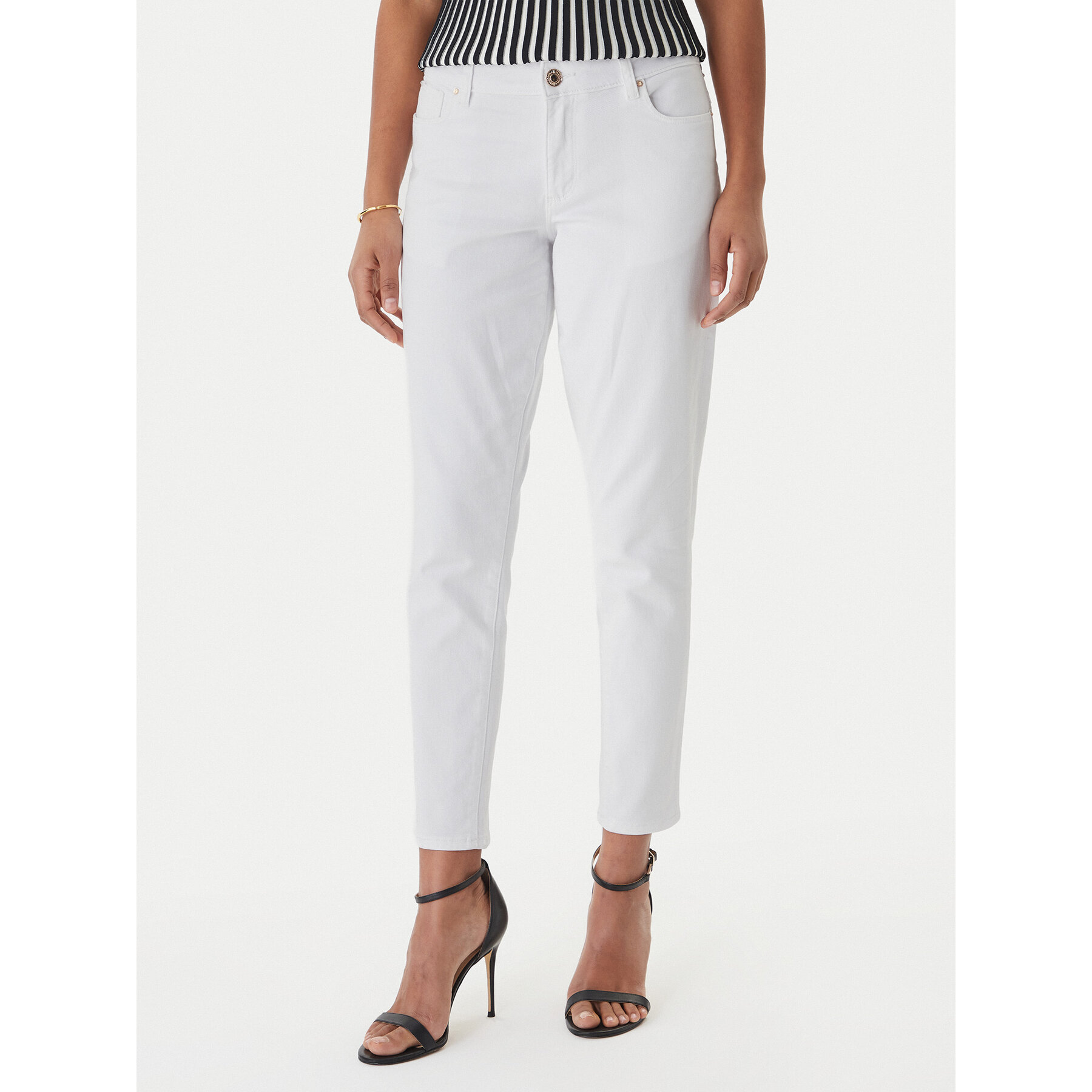 Fracomina Jeansy FP26SV8000W61501 Biały Slim Fit