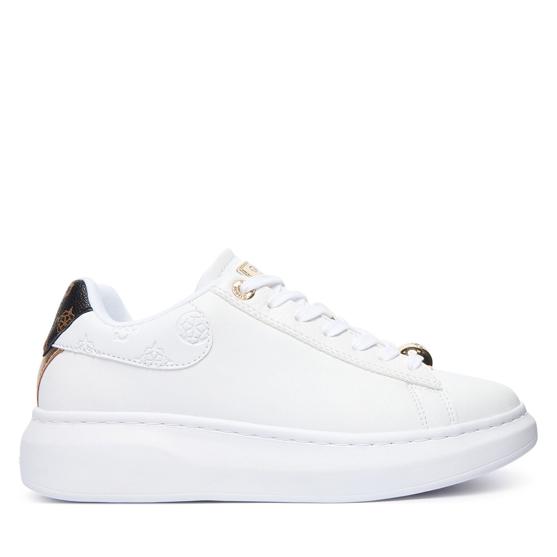 Guess Sneakersy FLTFRE LEA12 Biały