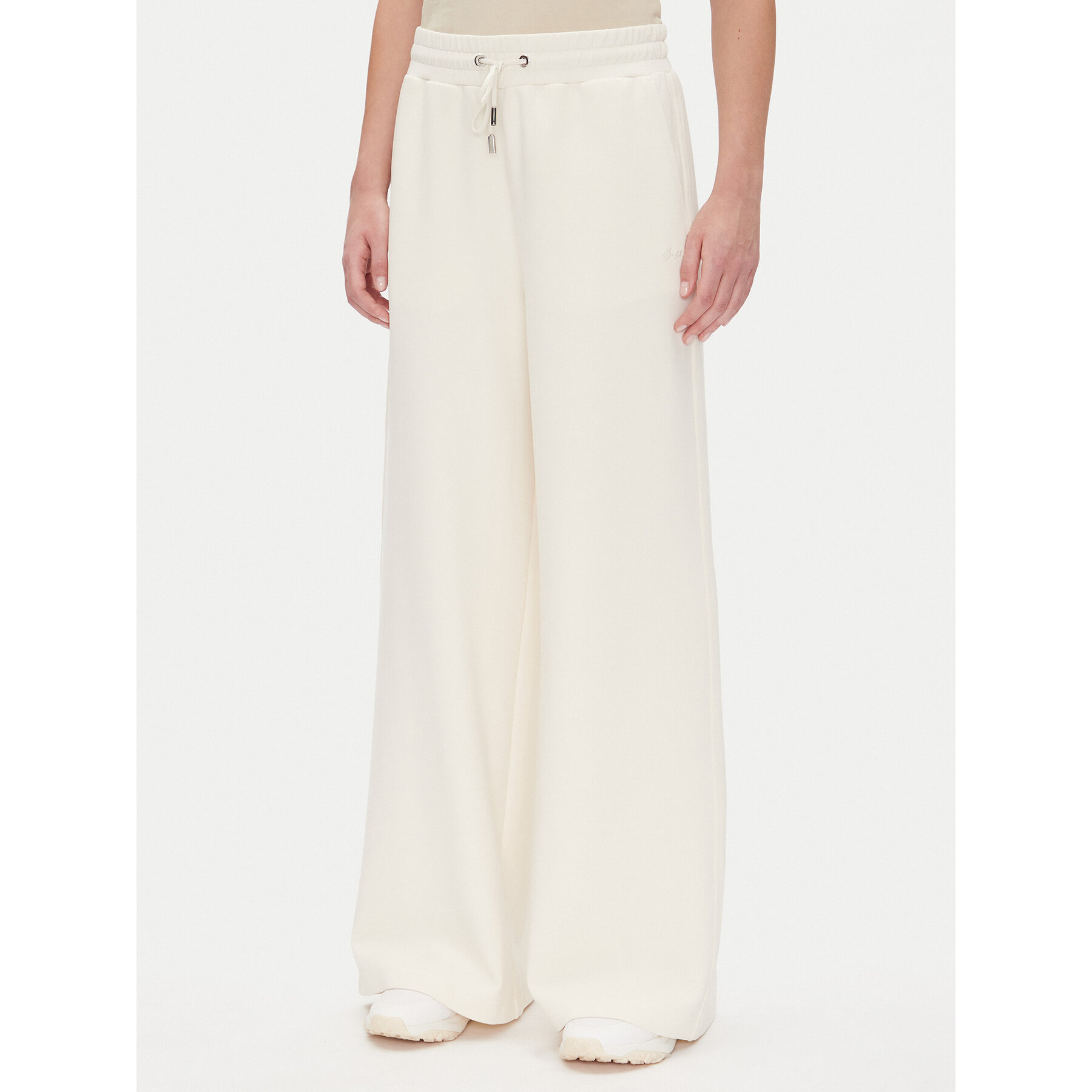 BOSS Spodnie dresowe C-Etom 50536743 Biały Relaxed Fit