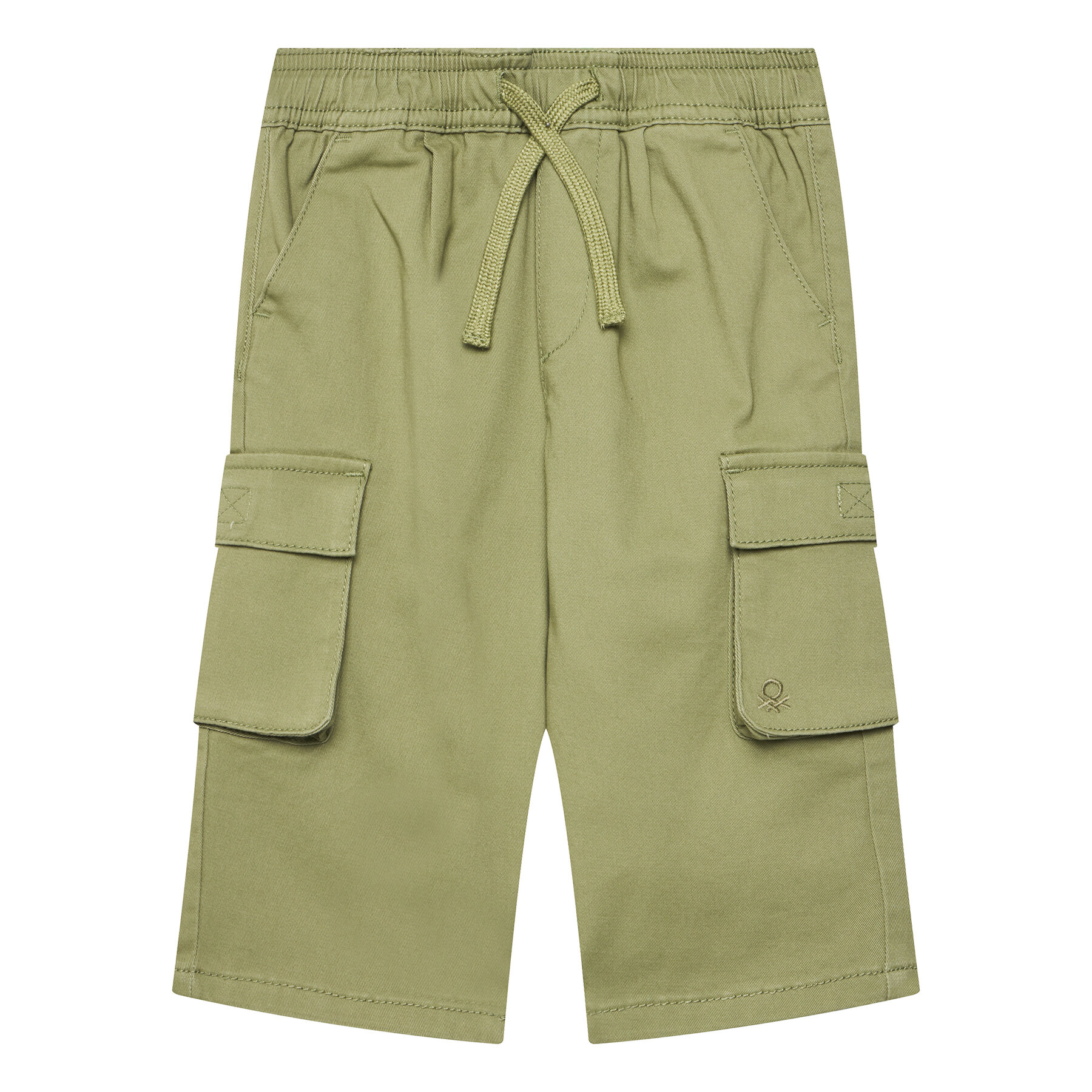 United Colors Of Benetton Spodnie materiałowe 4TCGGF02B Zielony Regular Fit