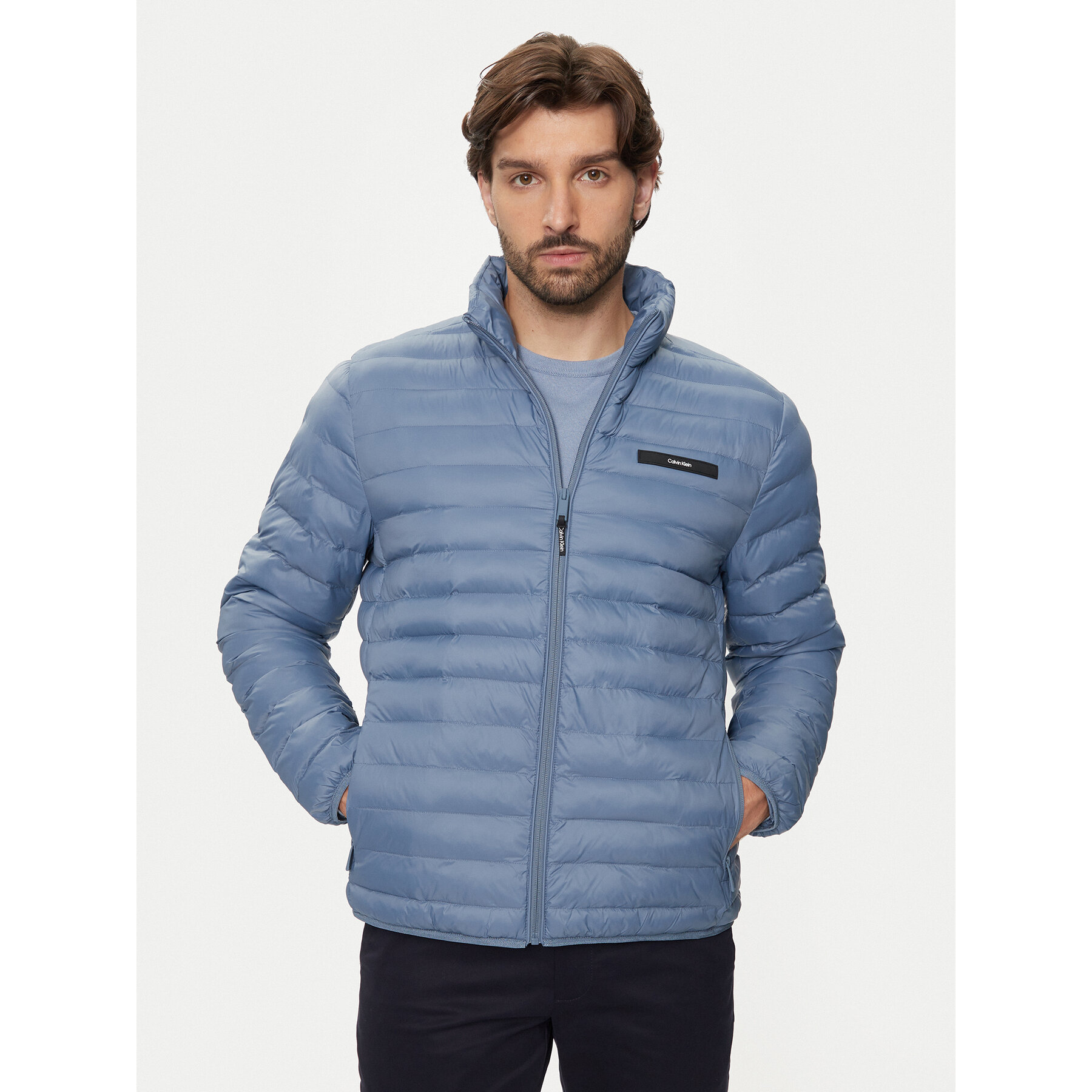 Calvin Klein Kurtka puchowa K10K113474 Granatowy Regular Fit