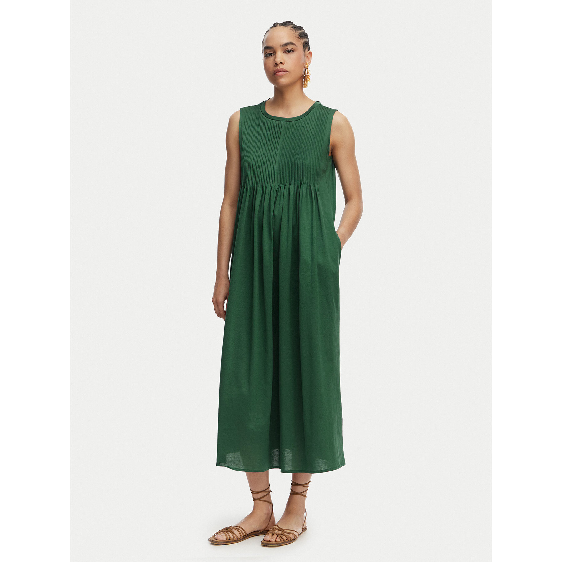Weekend Max Mara Sukienka codzienna Ricordo 2615621022 Zielony Regular Fit