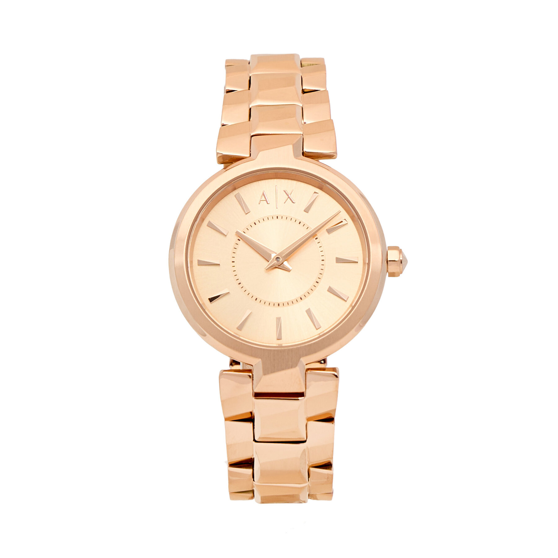 Armani Exchange Zegarek Audelle AX4408 Różowe złoto