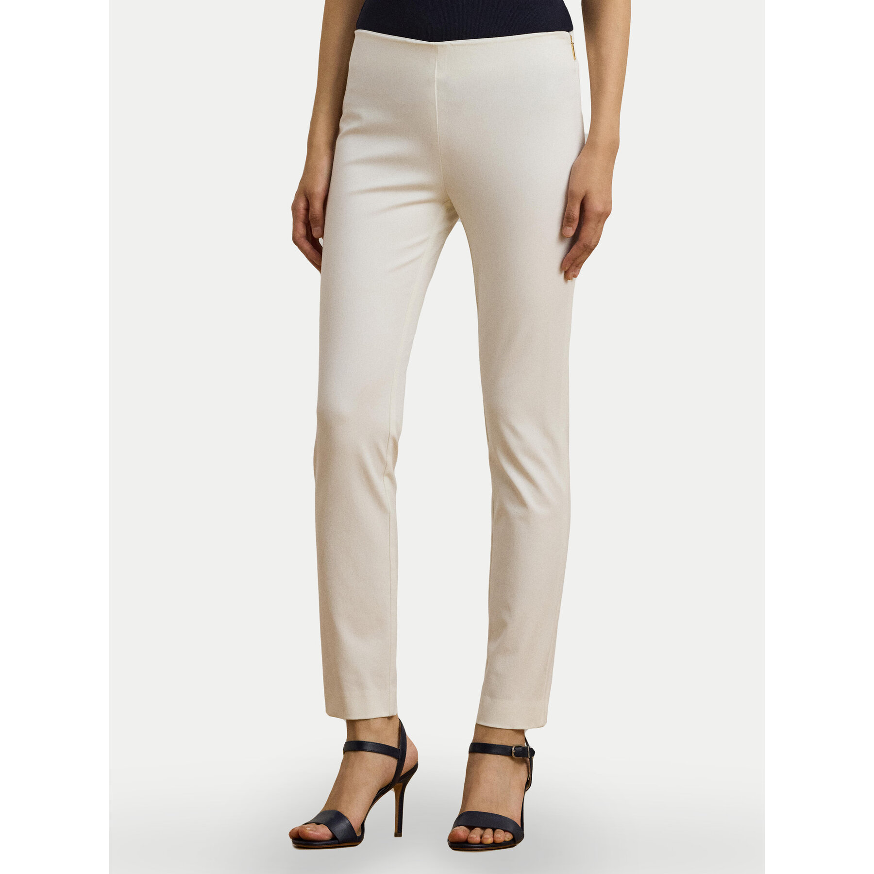 LAUREN RALPH LAUREN Spodnie materiałowe 200631310013 Biały Slim Fit