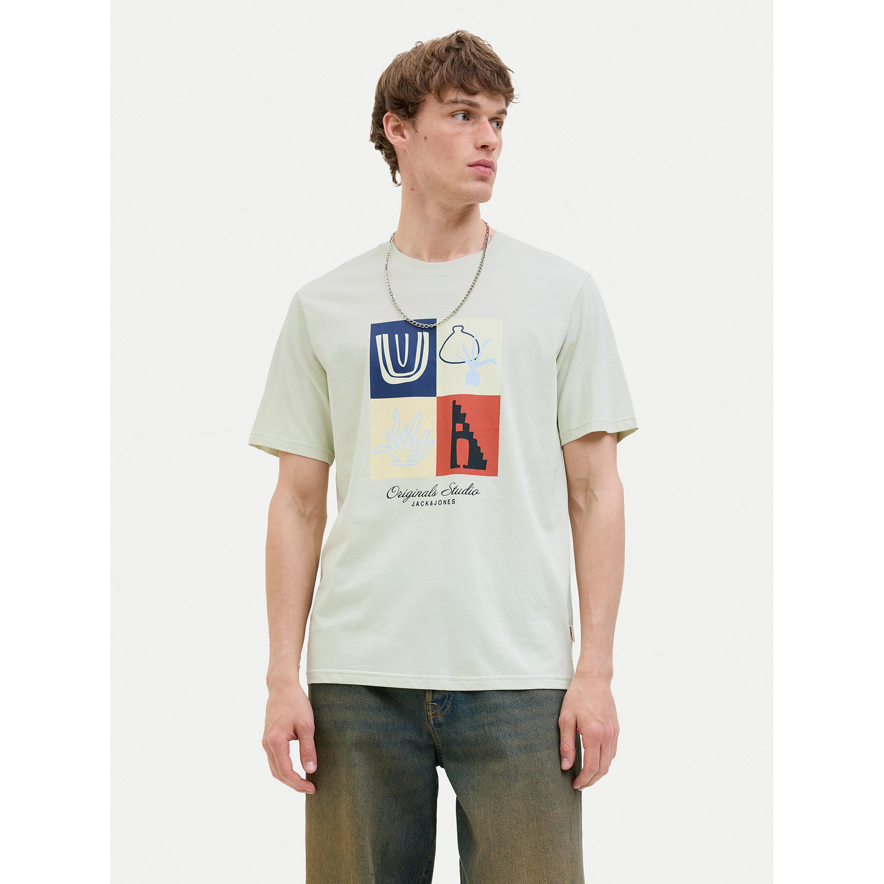 Jack & Jones T-Shirt Canggu 12277220 Zielony Regular Fit
