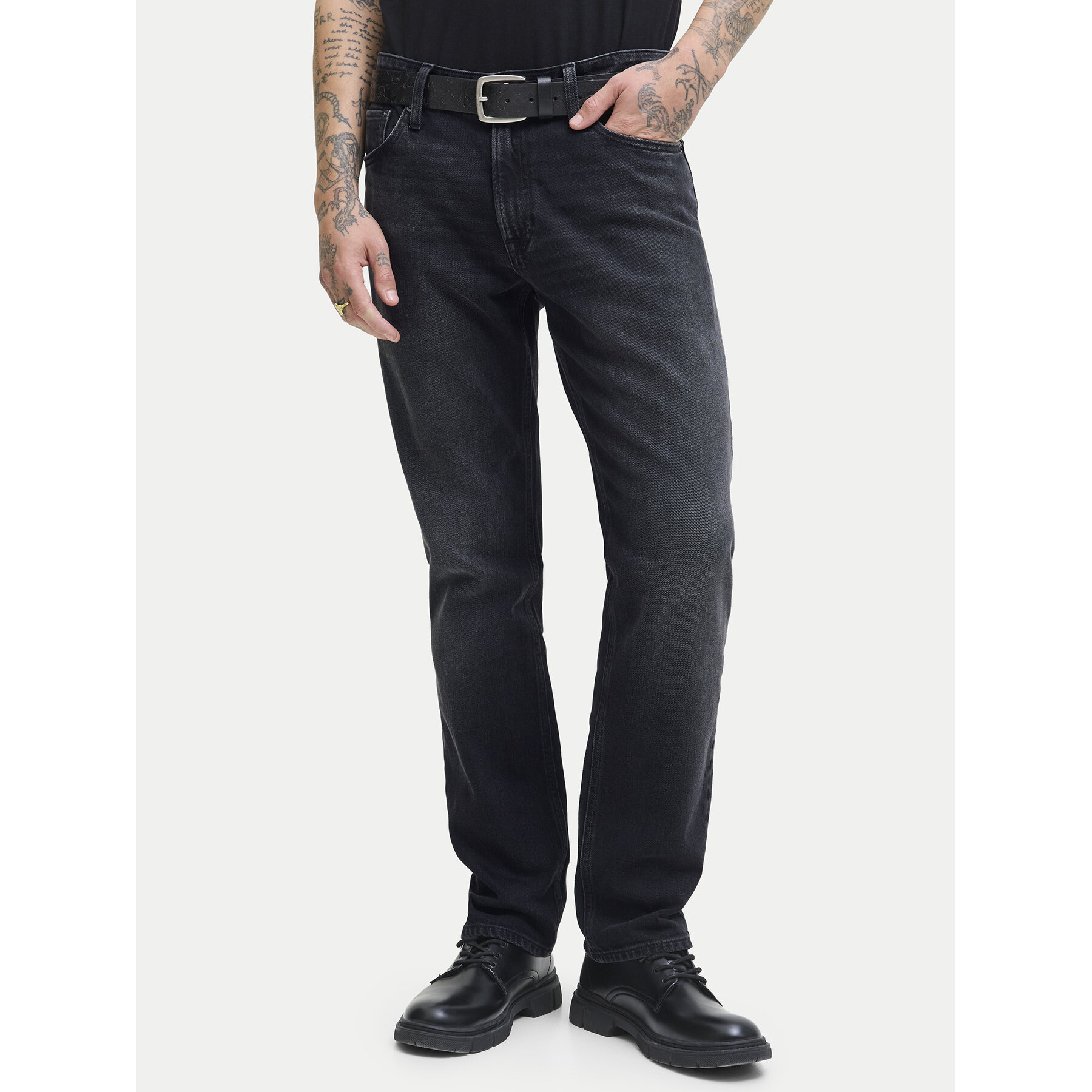 Jack & Jones Jeansy Clark Original 12278247 Czarny Regular Fit