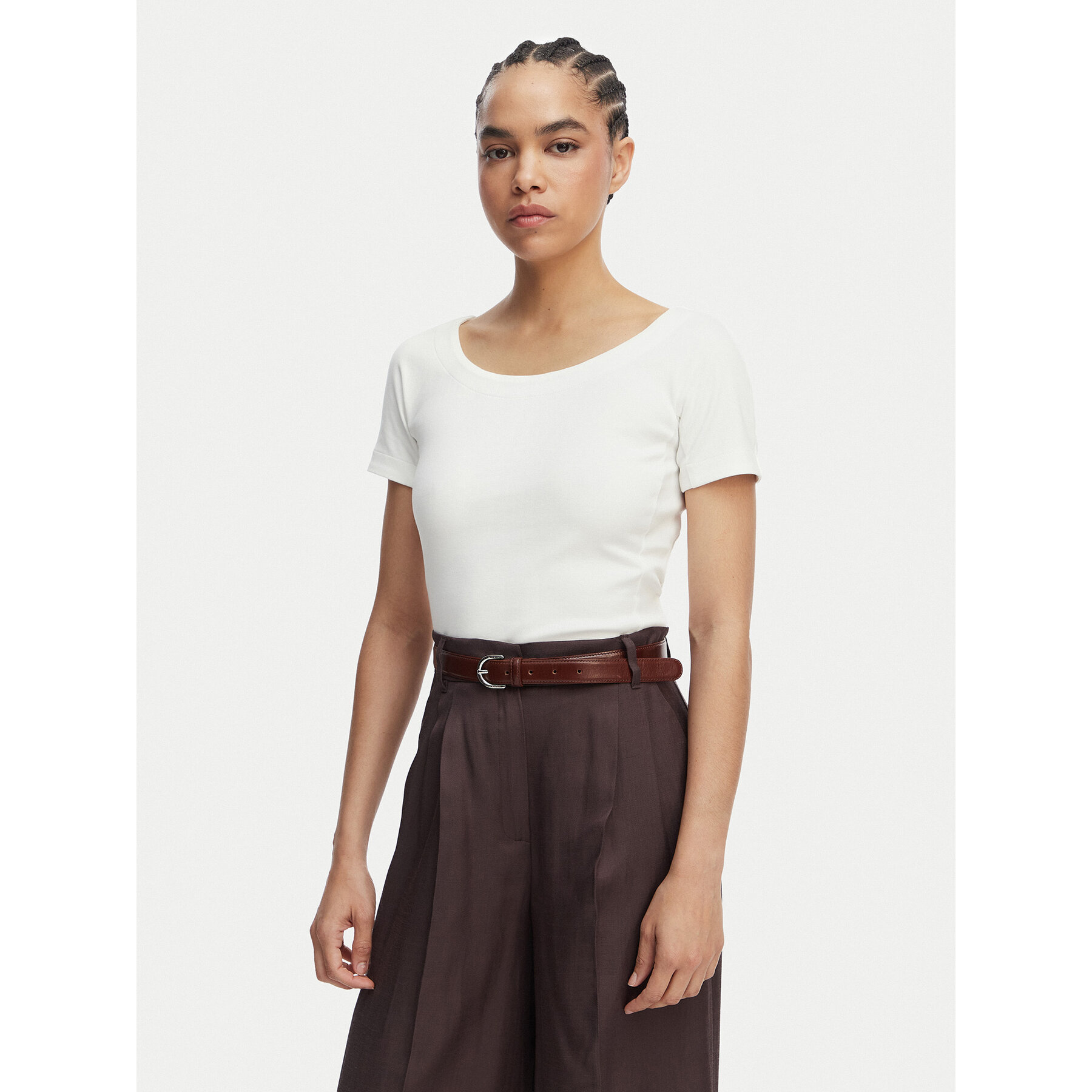 Weekend Max Mara Bluzka Multig 2615941122 Biały Regular Fit