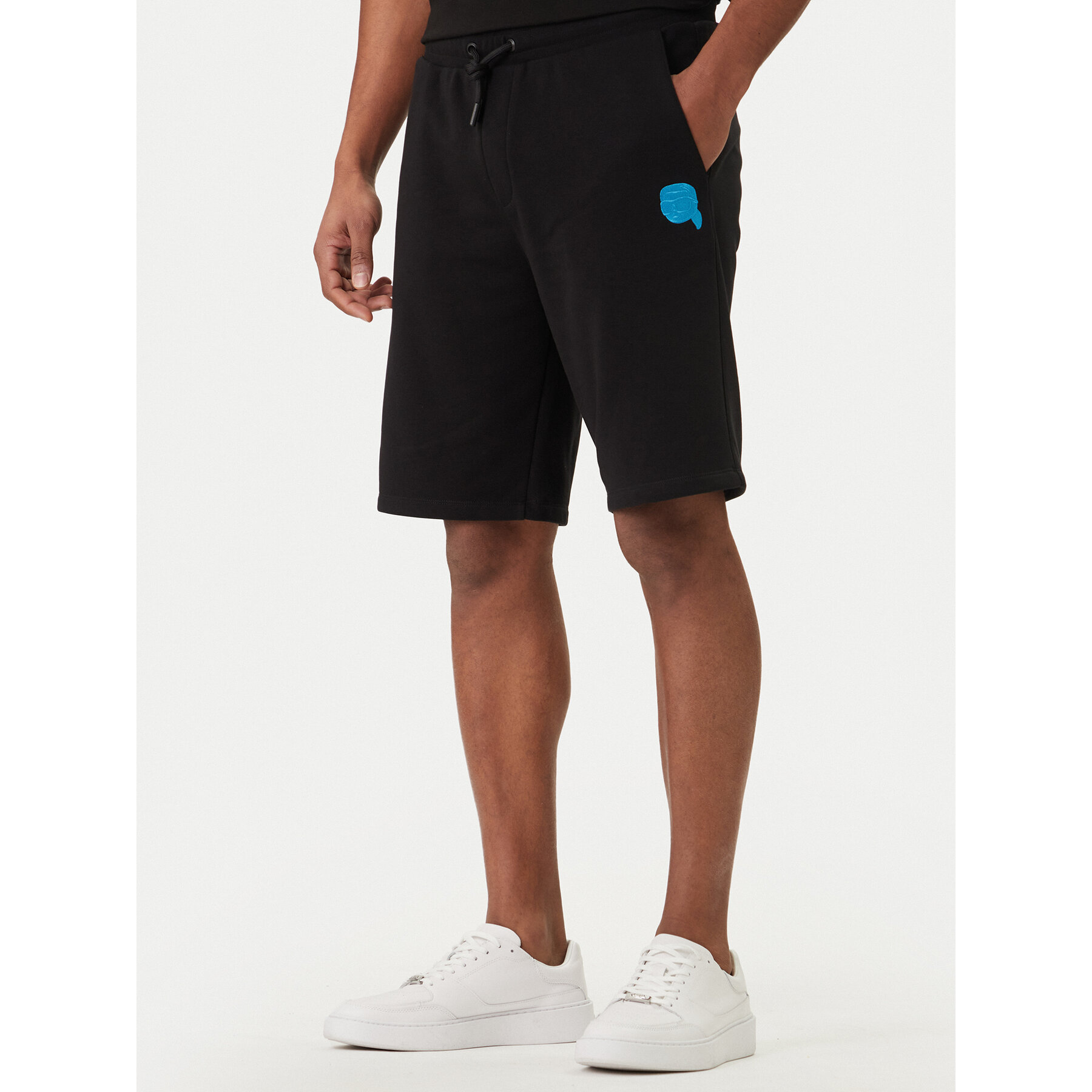 KARL LAGERFELD Szorty sportowe 705118 562900 Czarny Loose Fit