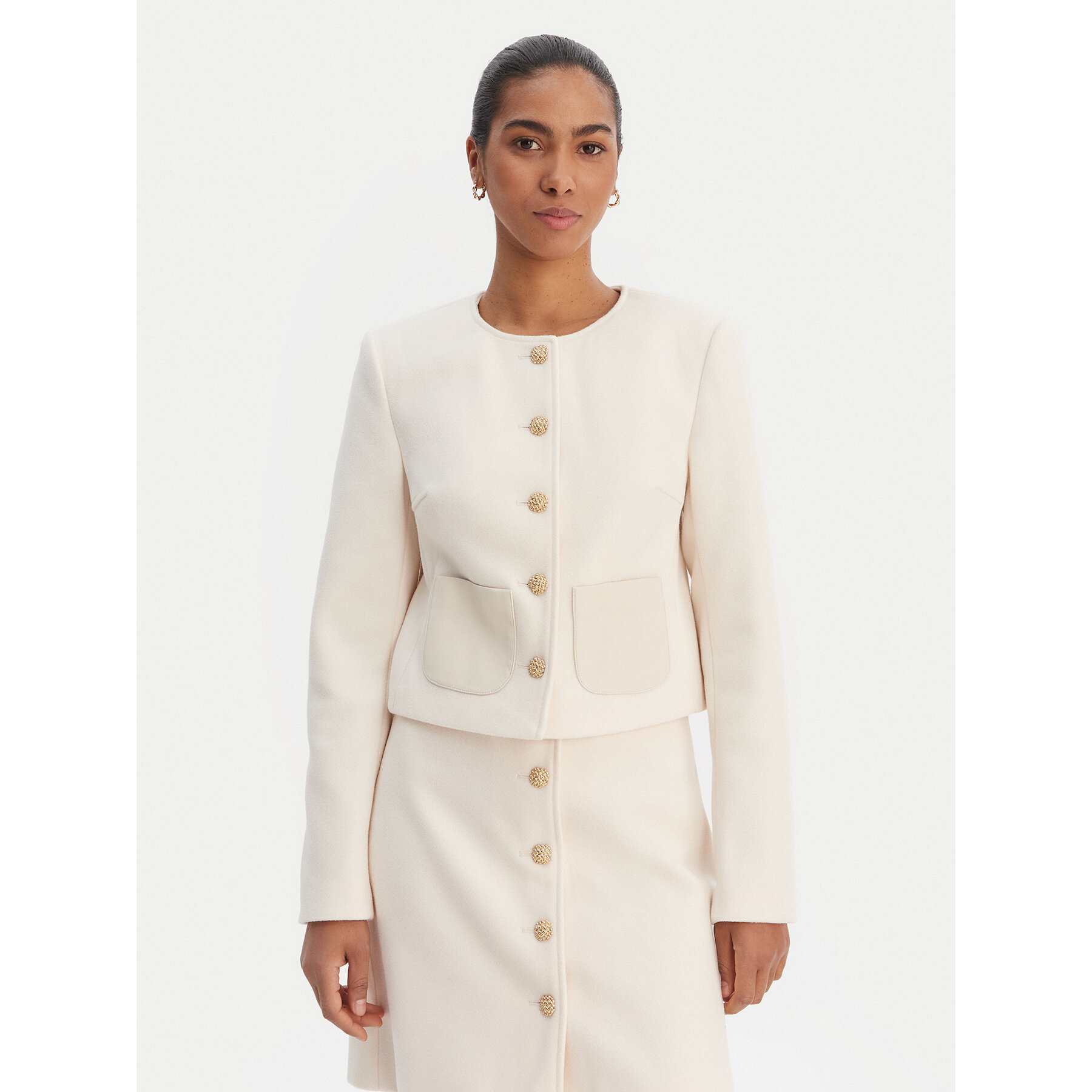 Morgan Marynarka 261-VIKTORY Beżowy Slim Fit