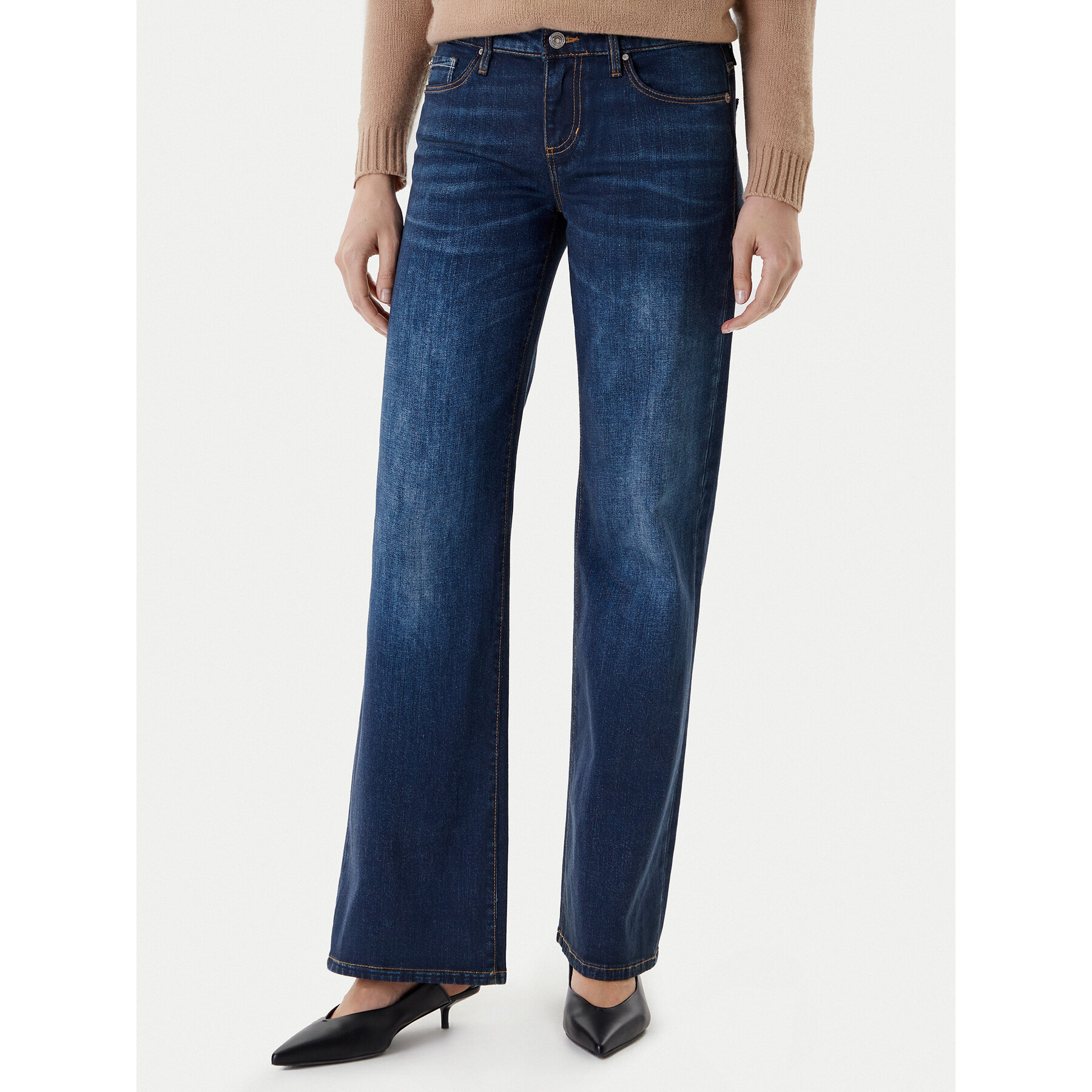 Guess Jeansy W5YA1D D0213 Granatowy Regular Fit