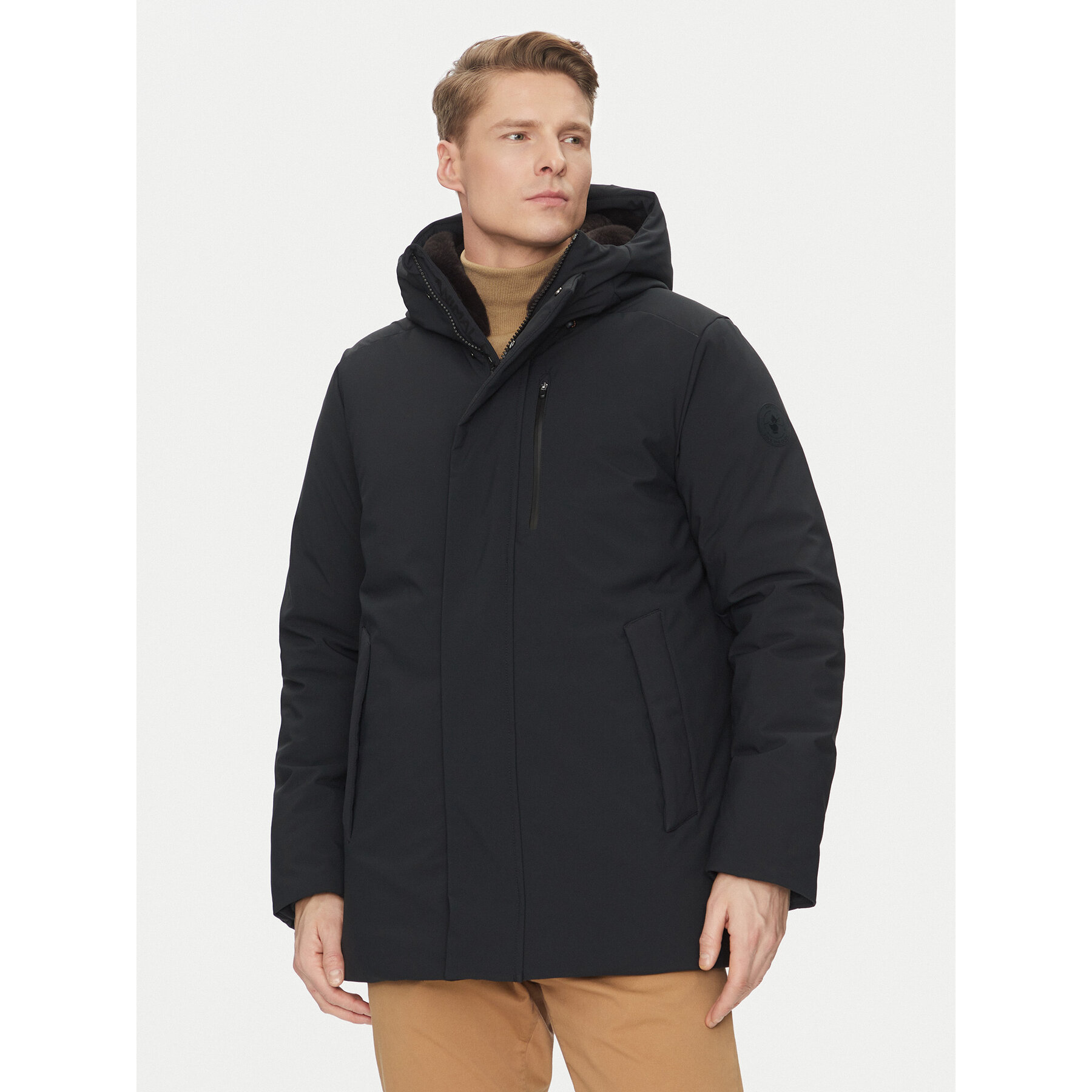 Save The Duck Parka P38160M SMEG19 Czarny Regular Fit