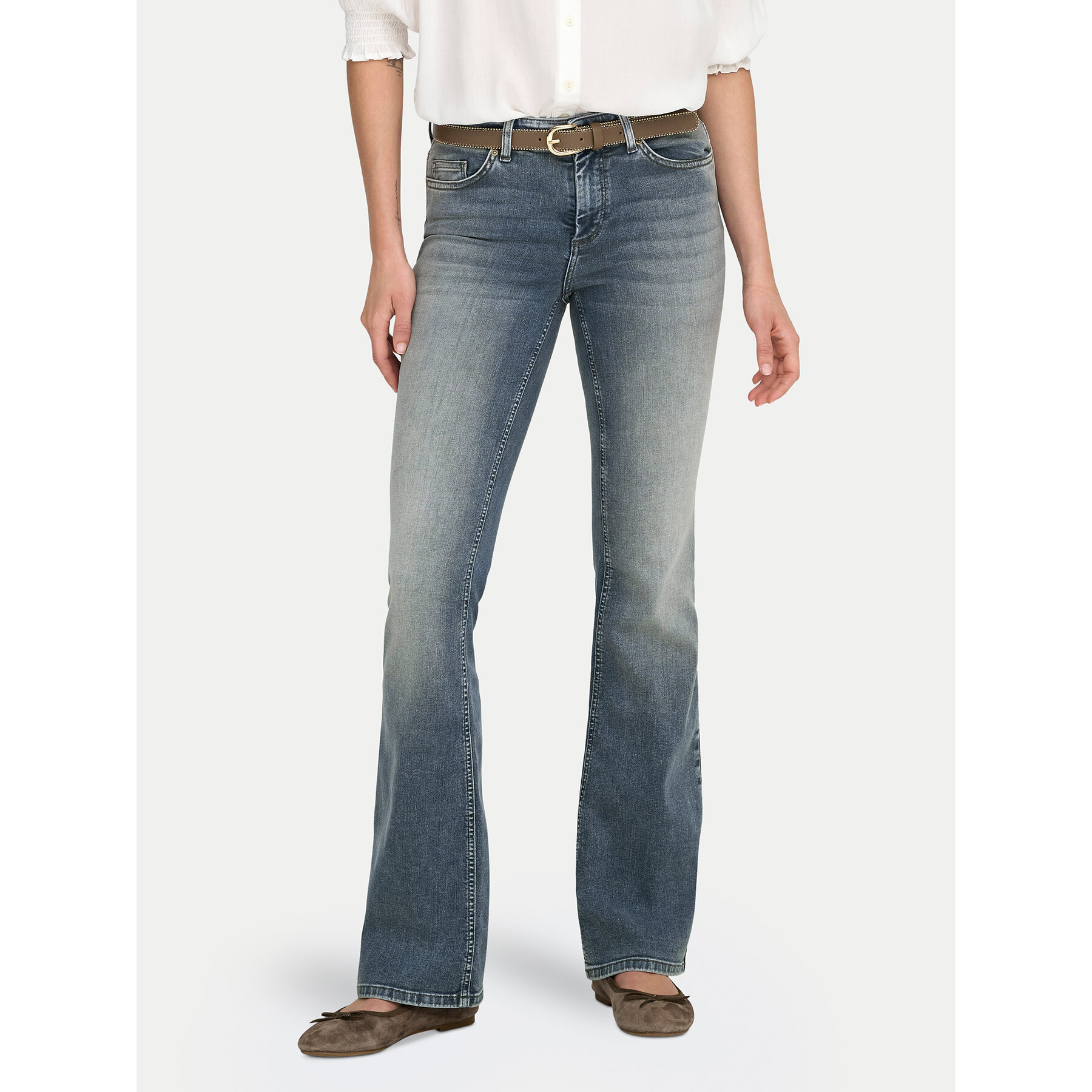 ONLY Jeansy Blush 15353693 Niebieski Flare Fit