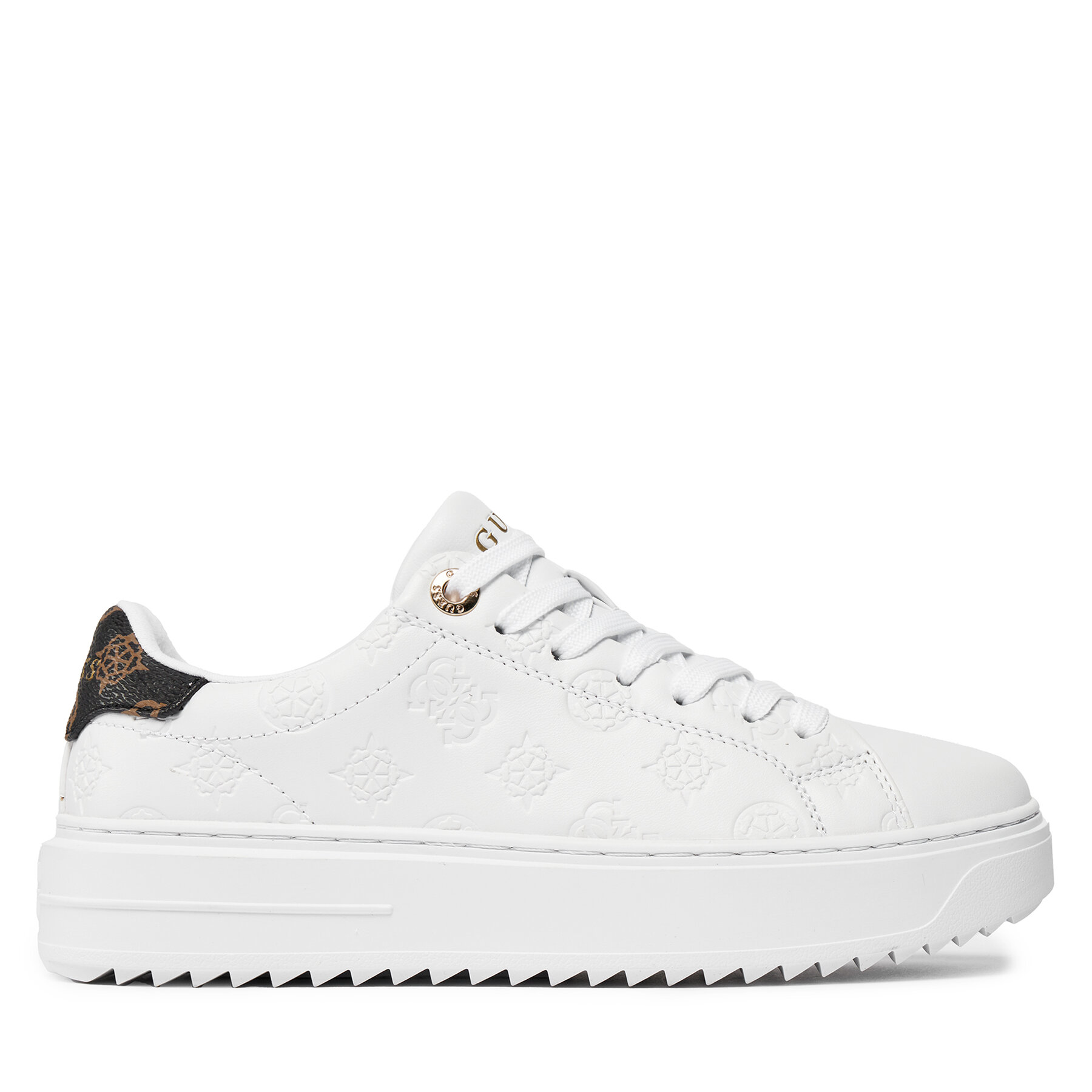 Guess Sneakersy Denesa4 FLPDS4 FAL12 Biały