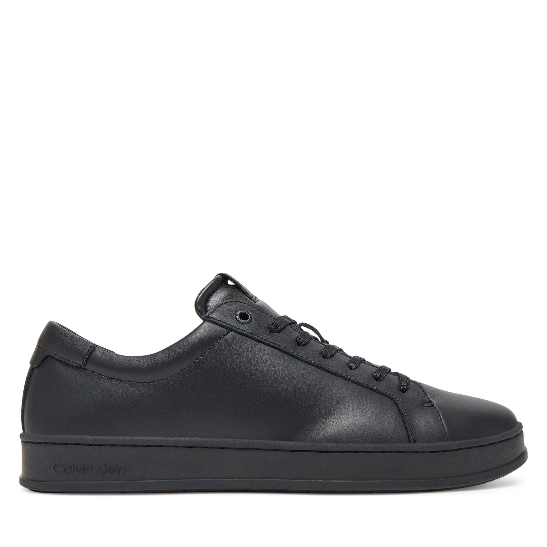 Calvin Klein Sneakersy Low Top Lace Up Lth HM0HM01971 Czarny