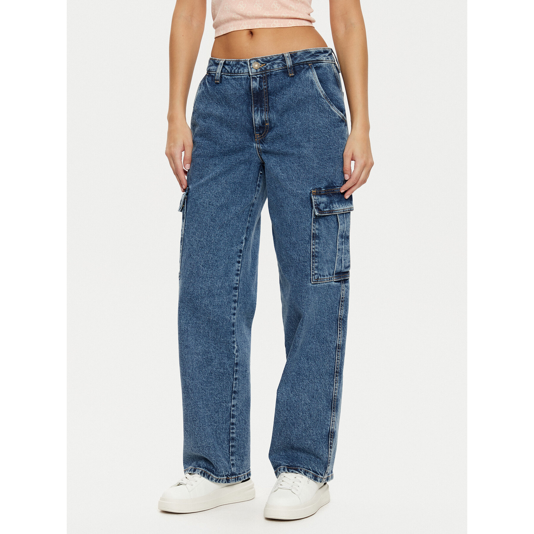 Guess Jeans Jeansy W5RA1R D5M43 Niebieski Regular Fit