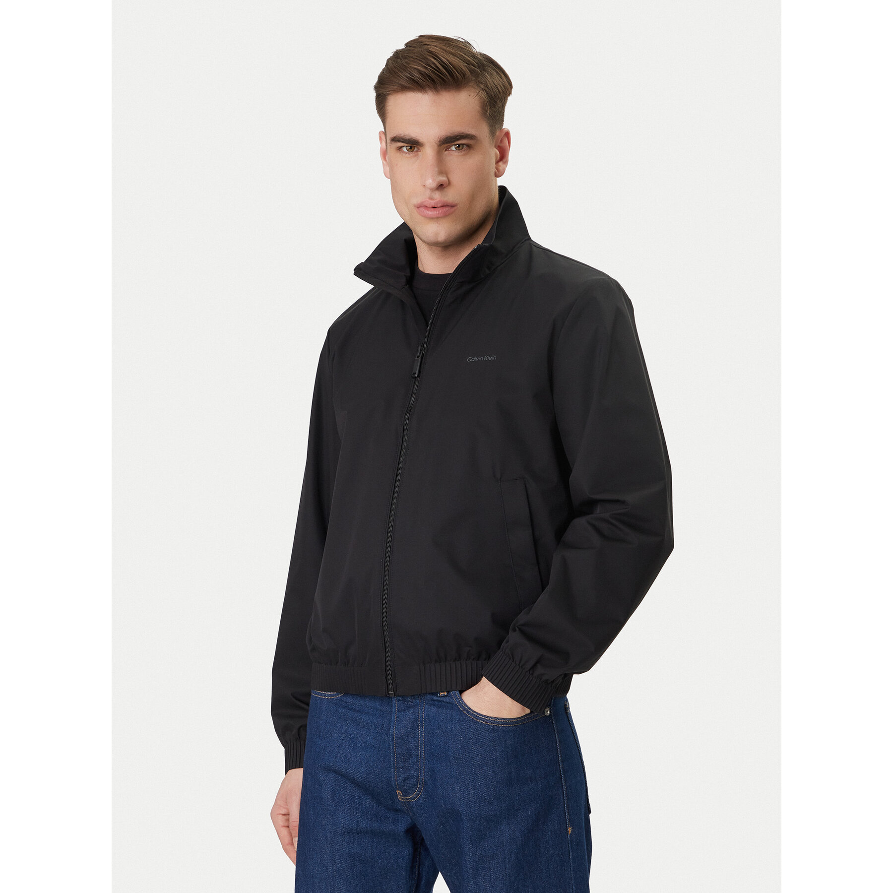 Calvin Klein Wiatrówka LV04LF515G Czarny Regular Fit