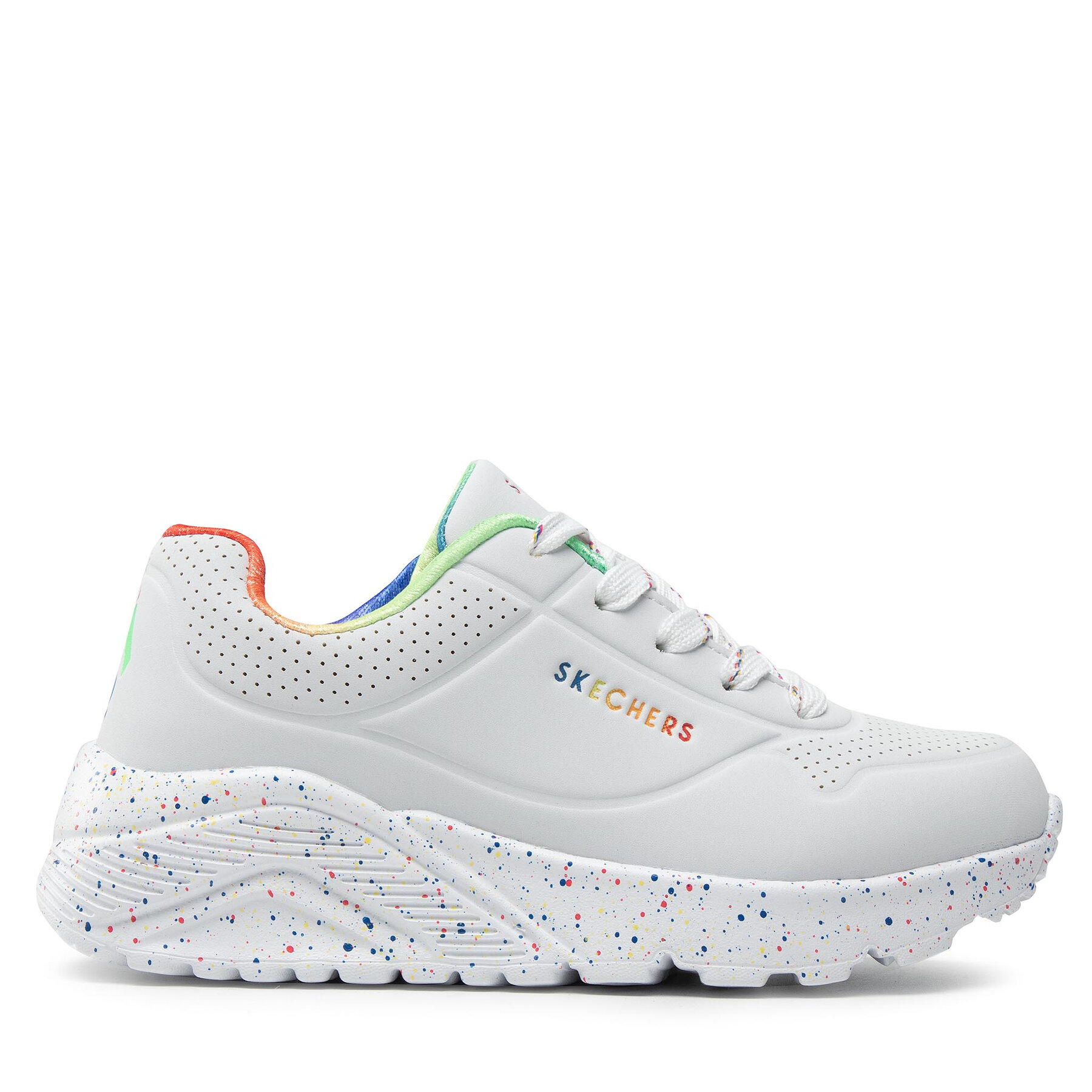 Skechers Sneakersy Rainbow Speckle 310456L/WMLT Biały