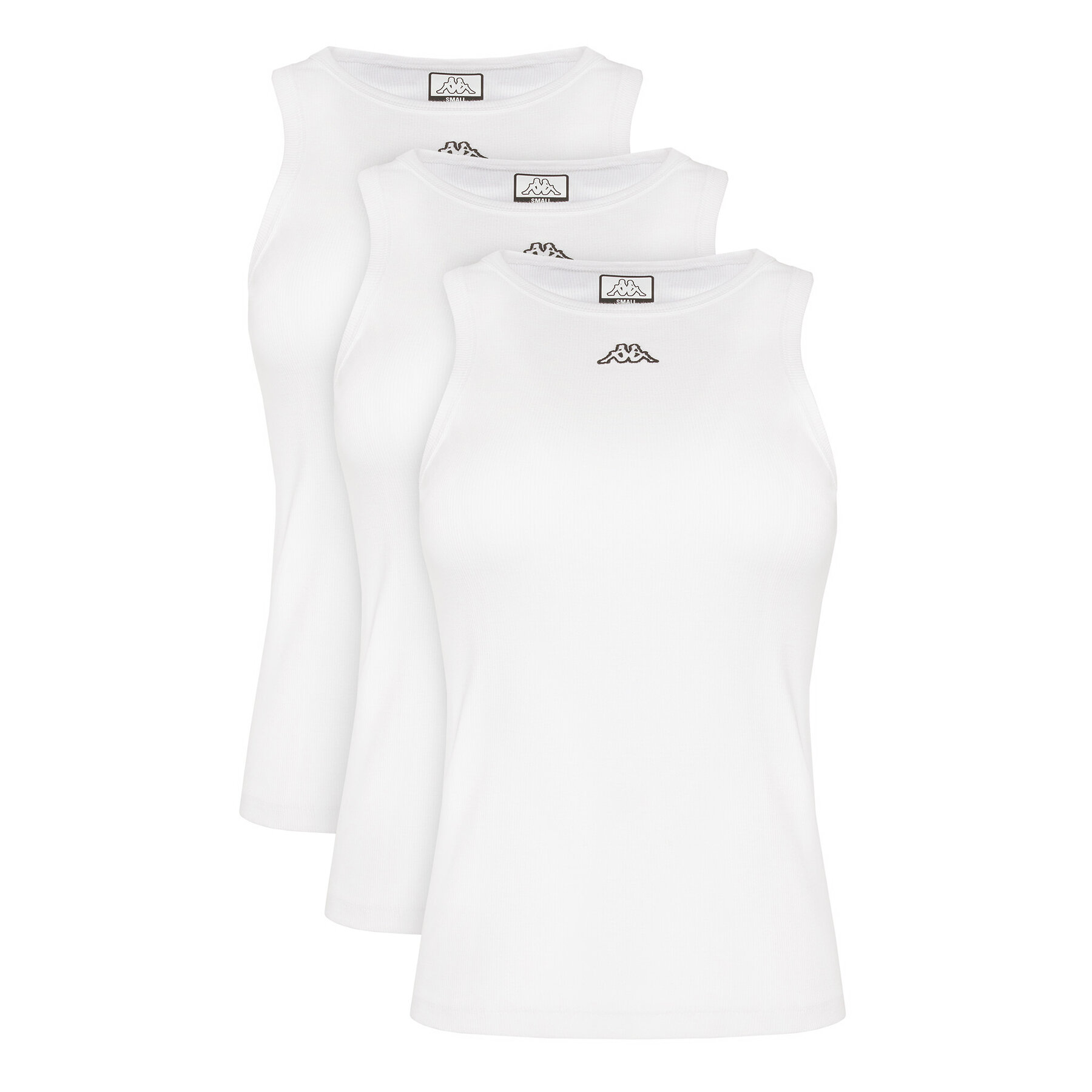 Kappa Komplet topów Logo Myrta 38277KW Biały Regular Fit