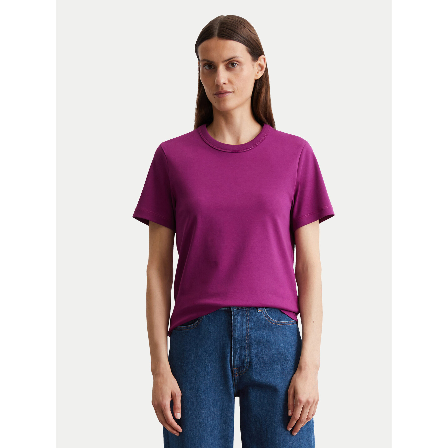 Marc O'Polo T-Shirt 506 2039 51123 Fioletowy Relaxed Fit