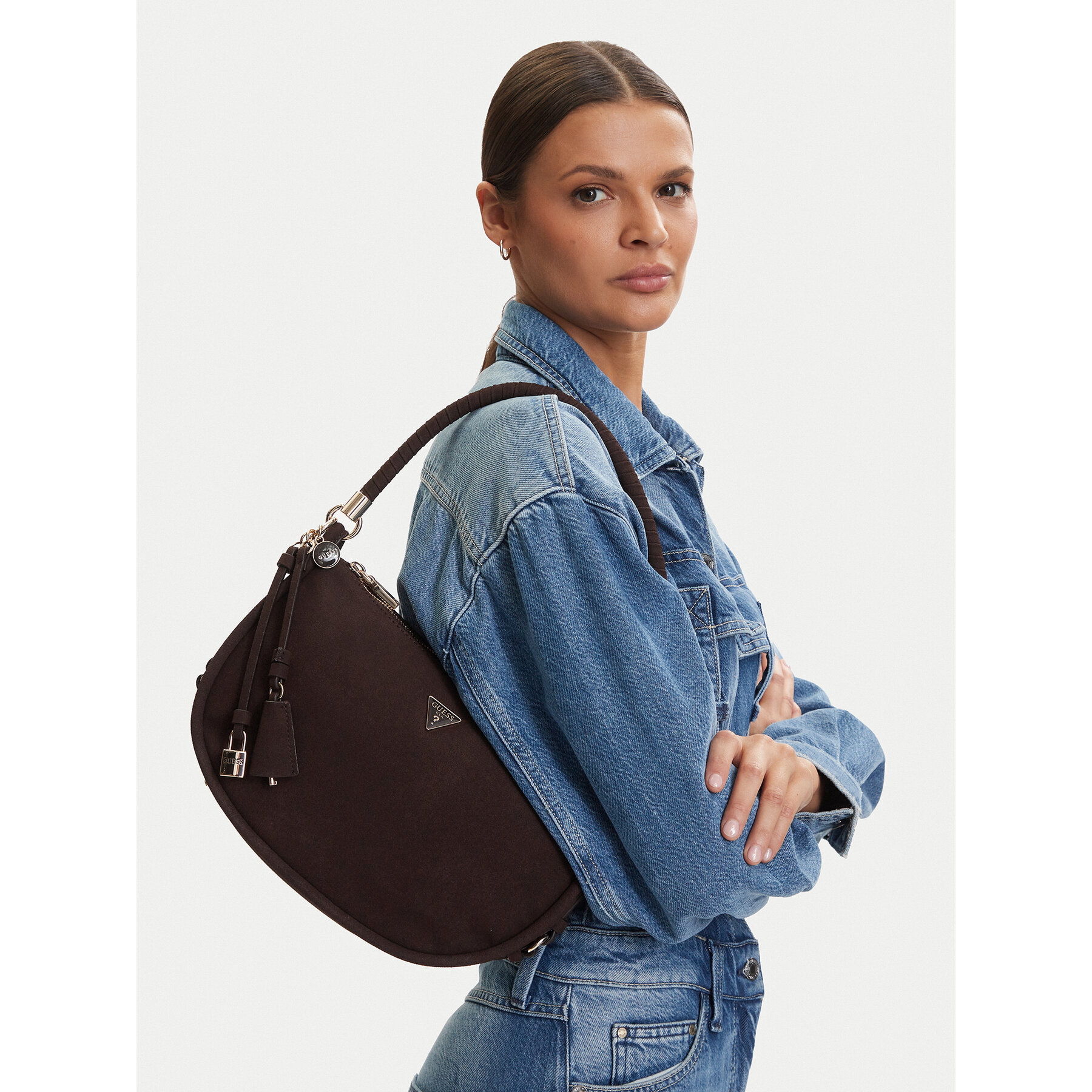 Guess Torebka Danya HWSG99 18010 Brązowy ciemny