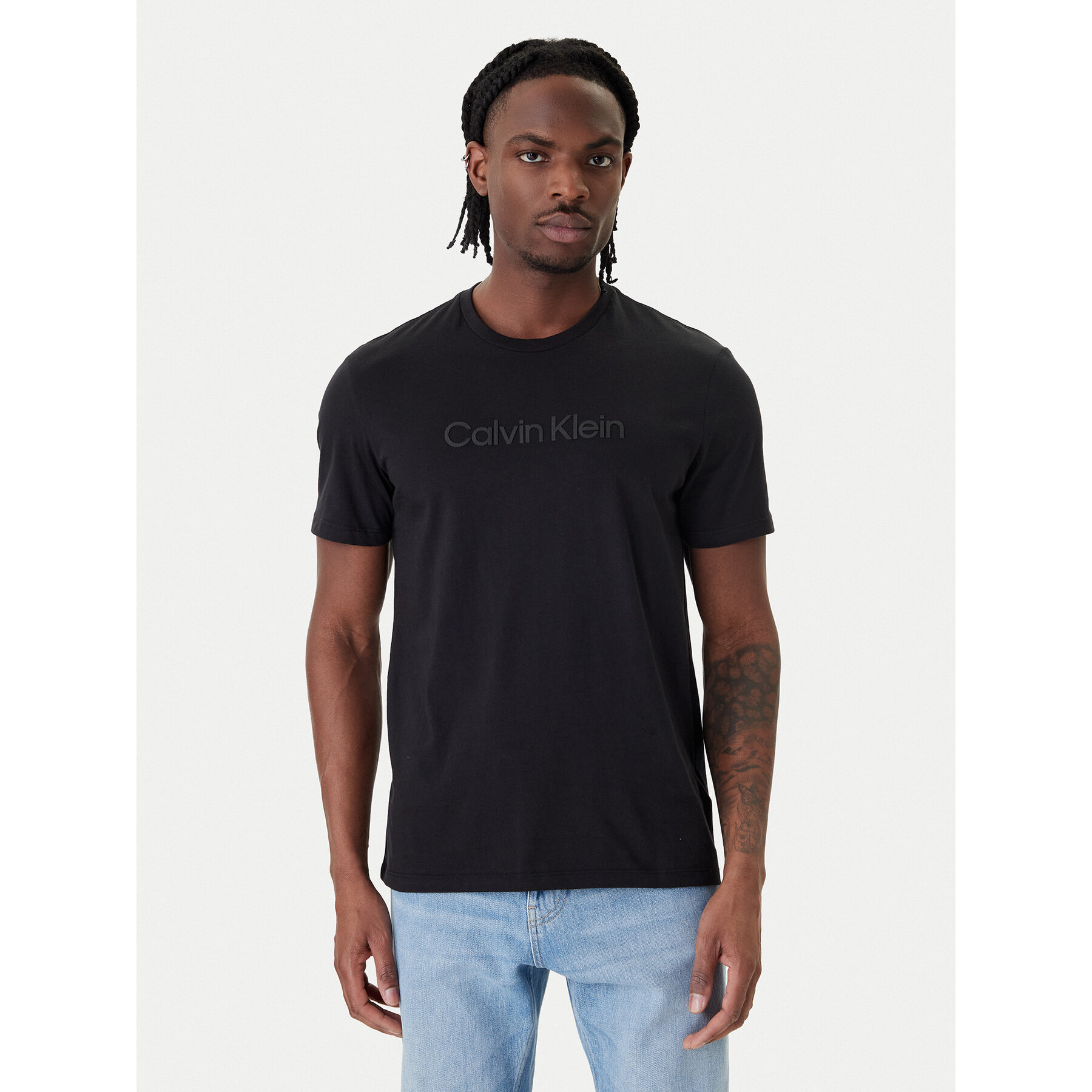 Calvin Klein T-Shirt LV04LF810G Czarny Regular Fit
