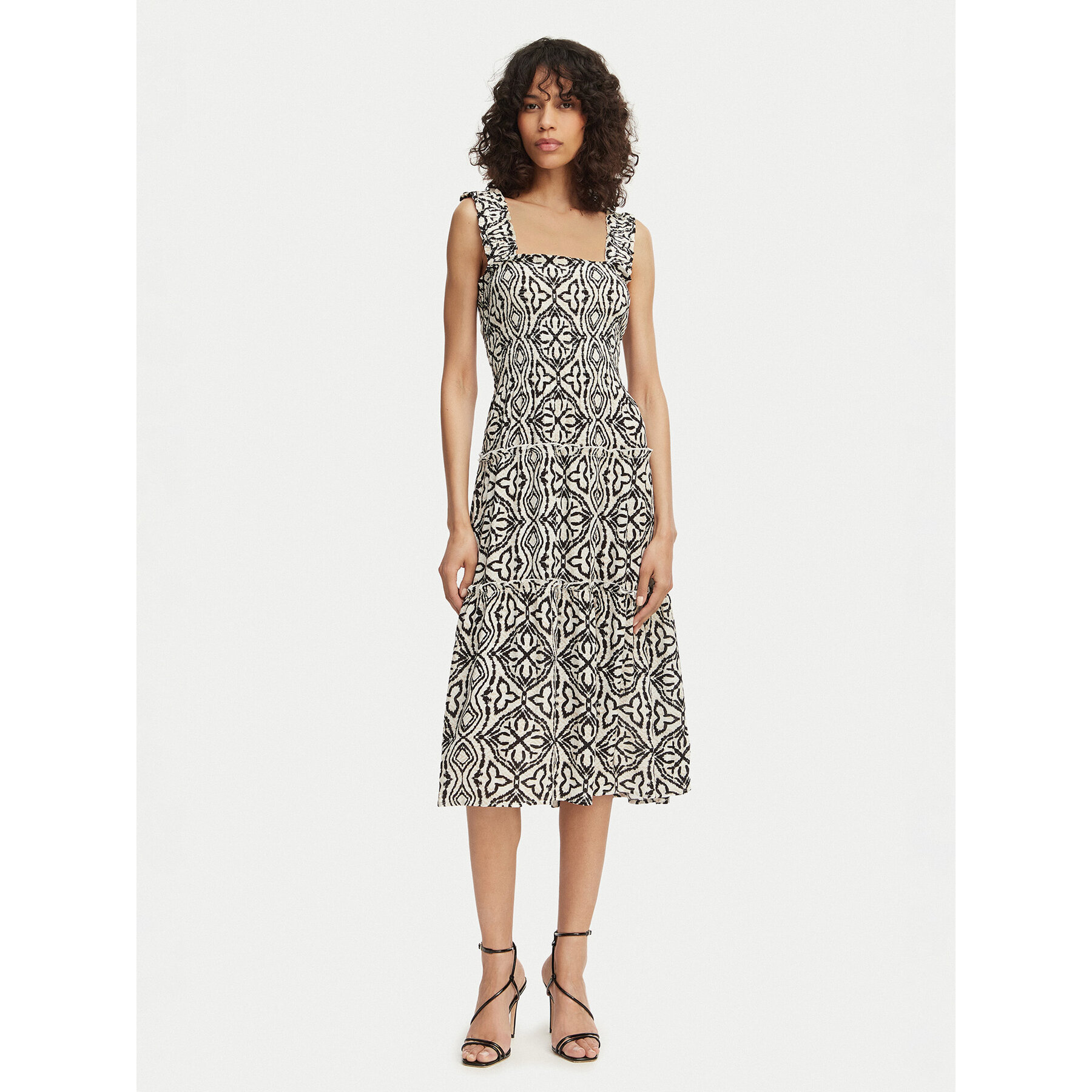 Vero Moda Sukienka letnia Menny 10282481 Czarny Regular Fit