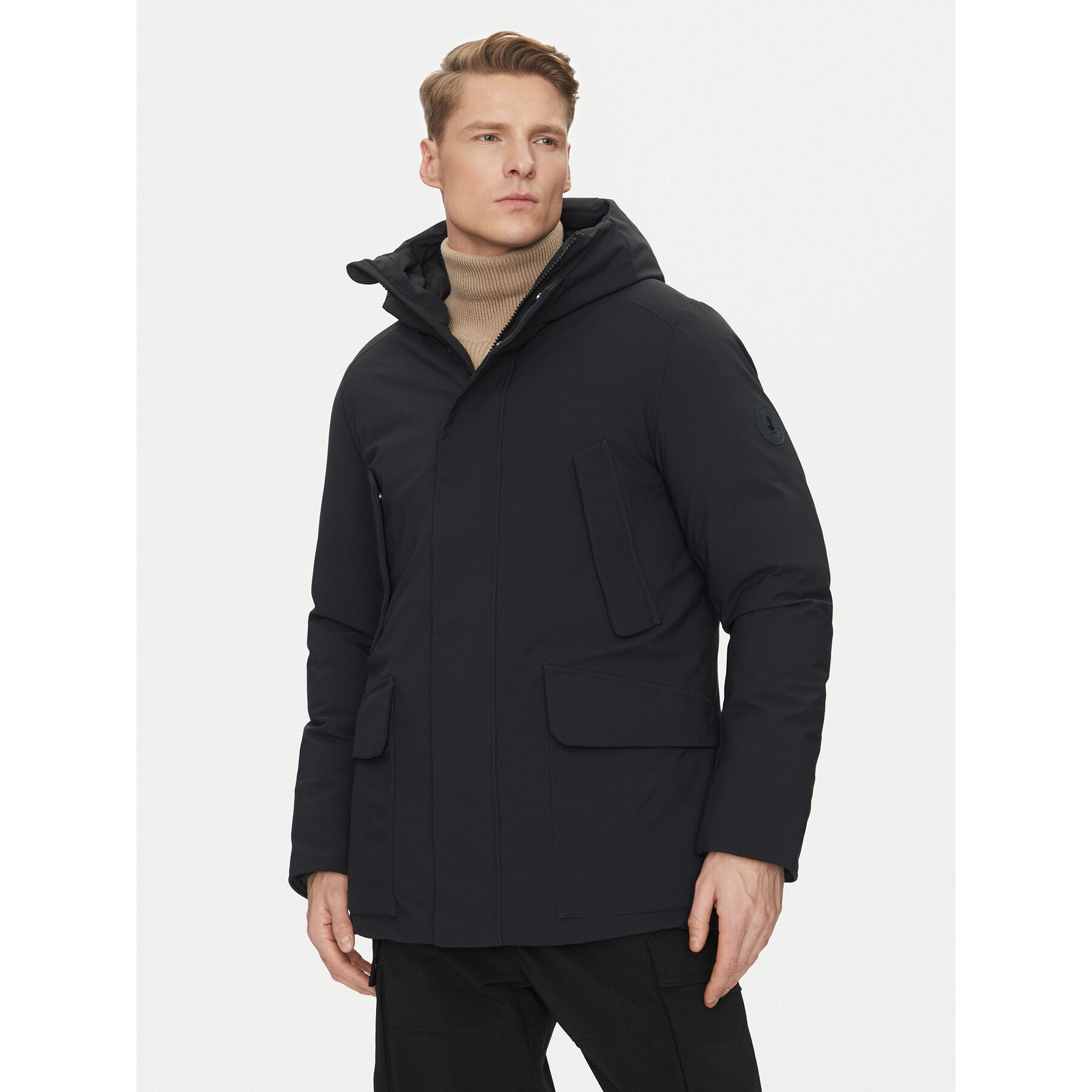 Save The Duck Kurtka zimowa P40809M SMEG19 Czarny Regular Fit