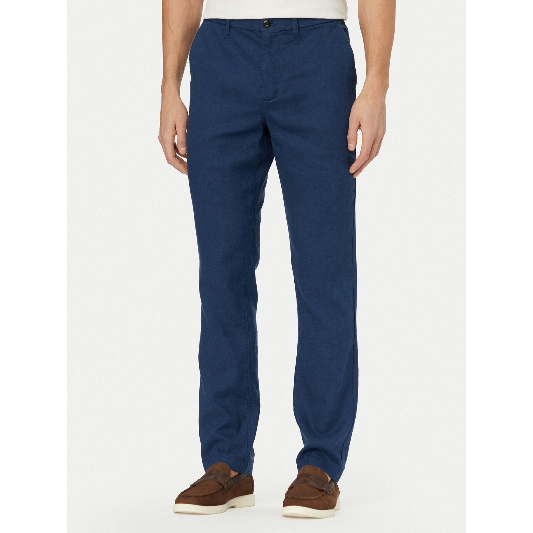 Tommy Hilfiger Chinosy Denton MW0MW42337 Niebieski Straight Fit