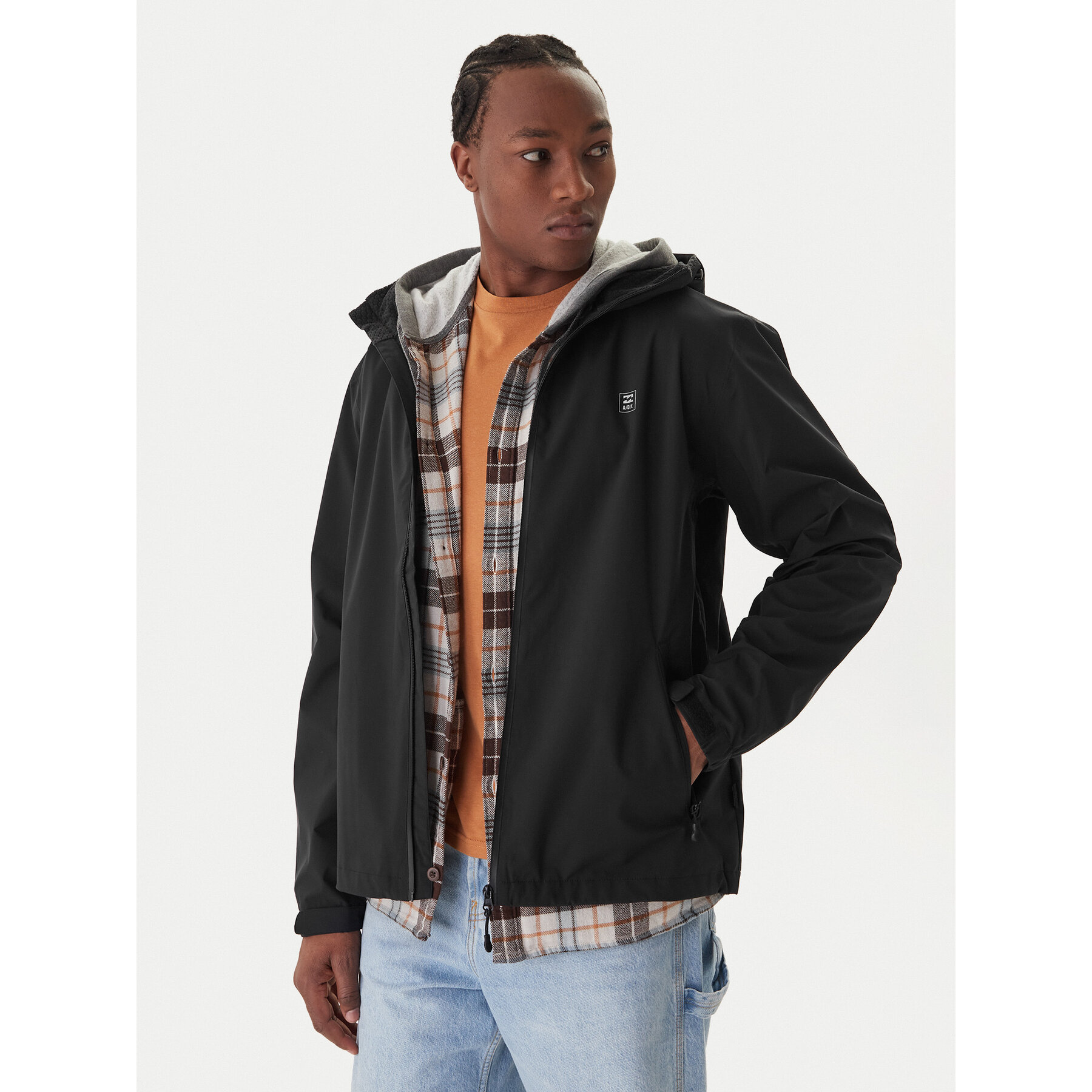 Billabong Kurtka przeciwdeszczowa Rainstorm EBYJK00137 Czarny Regular Fit