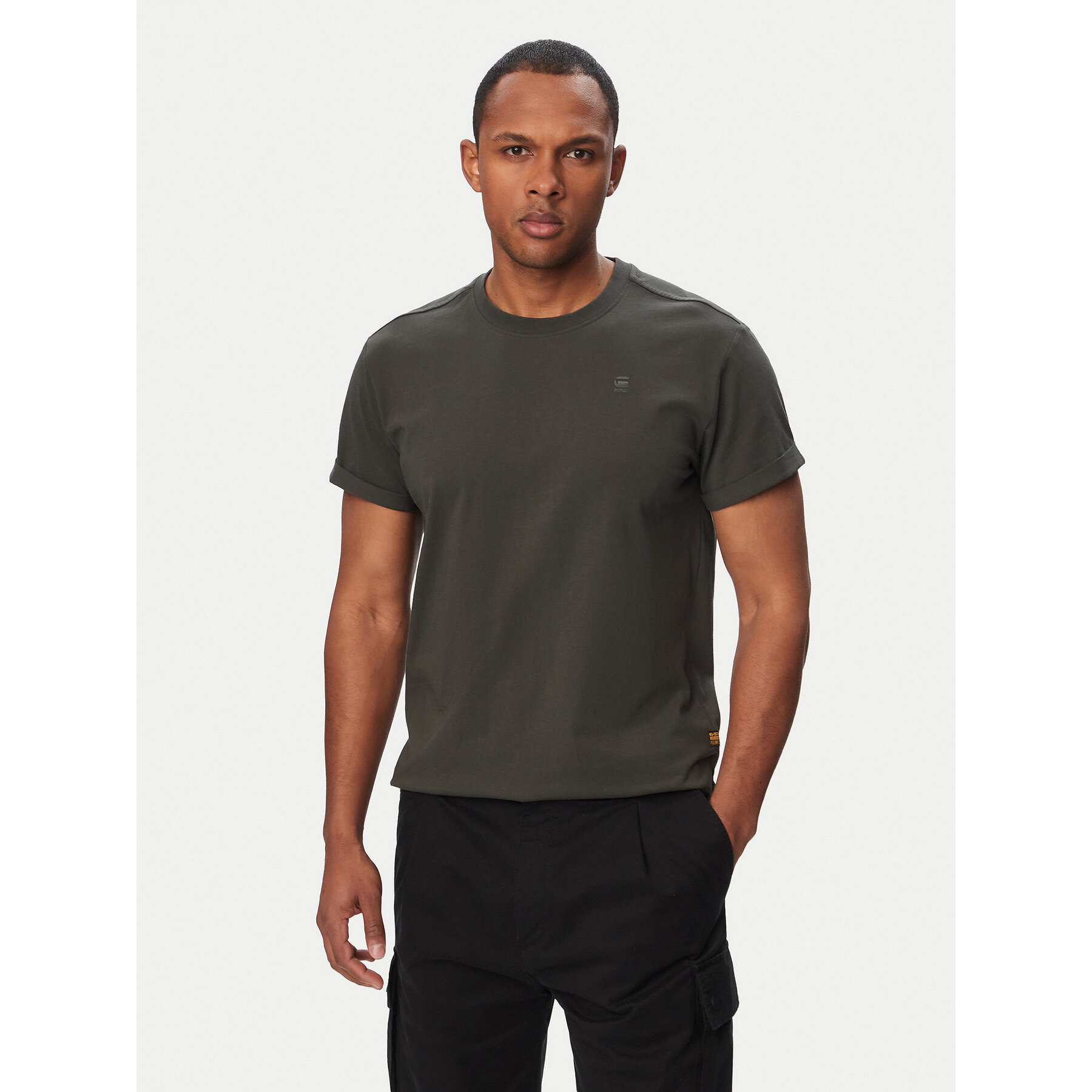 G-Star Raw T-Shirt Lash D16396-B353 Szary ciemny Relaxed Fit