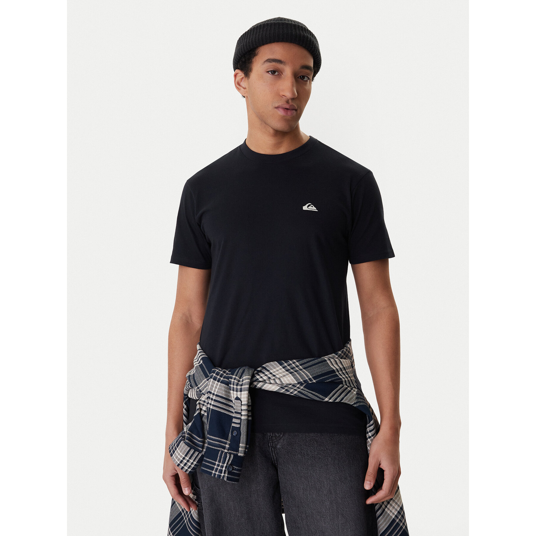 Quiksilver T-Shirt Basic Ss EQYZT07711 Czarny Regular Fit