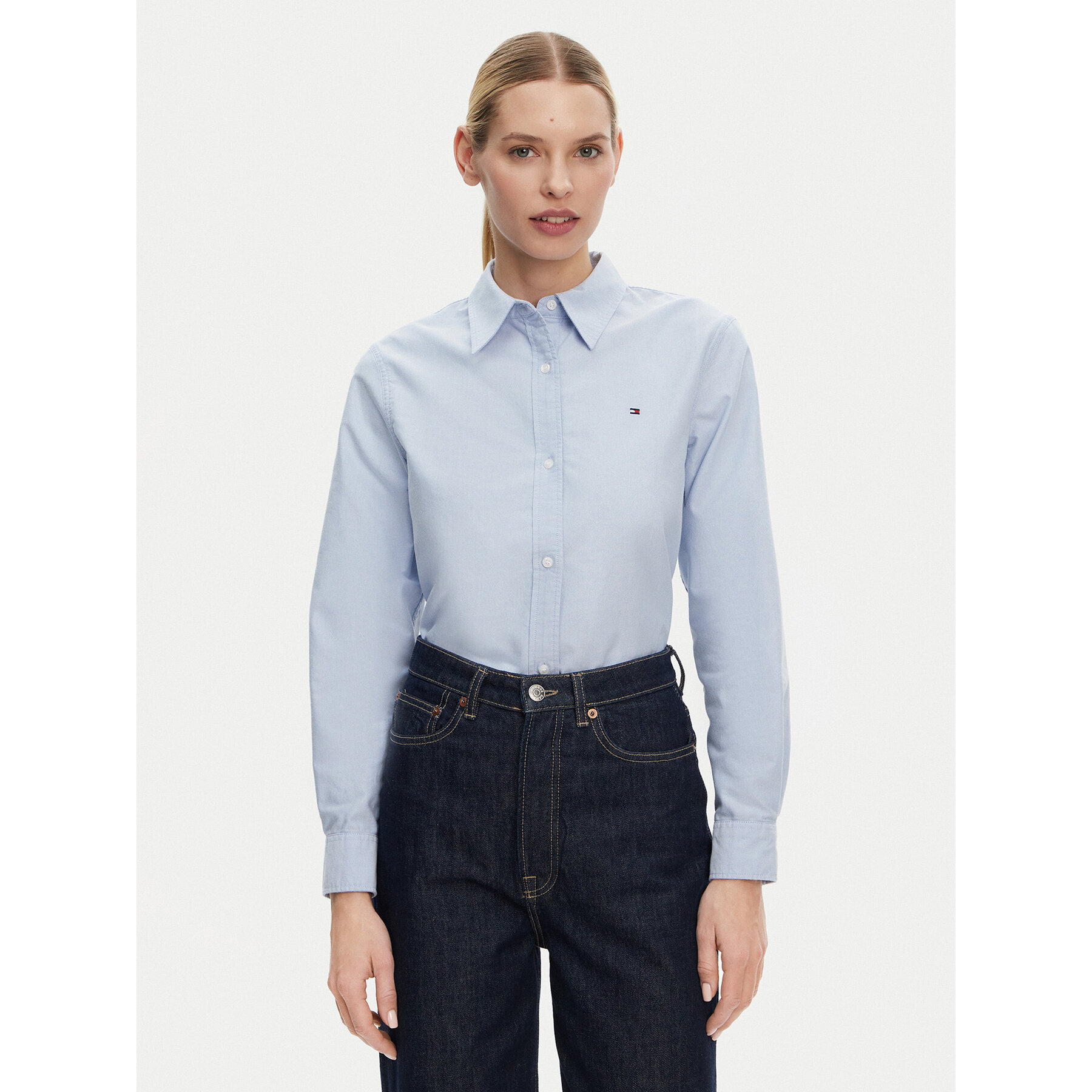 Tommy Hilfiger Koszula WW0WW46111 Niebieski Relaxed Fit