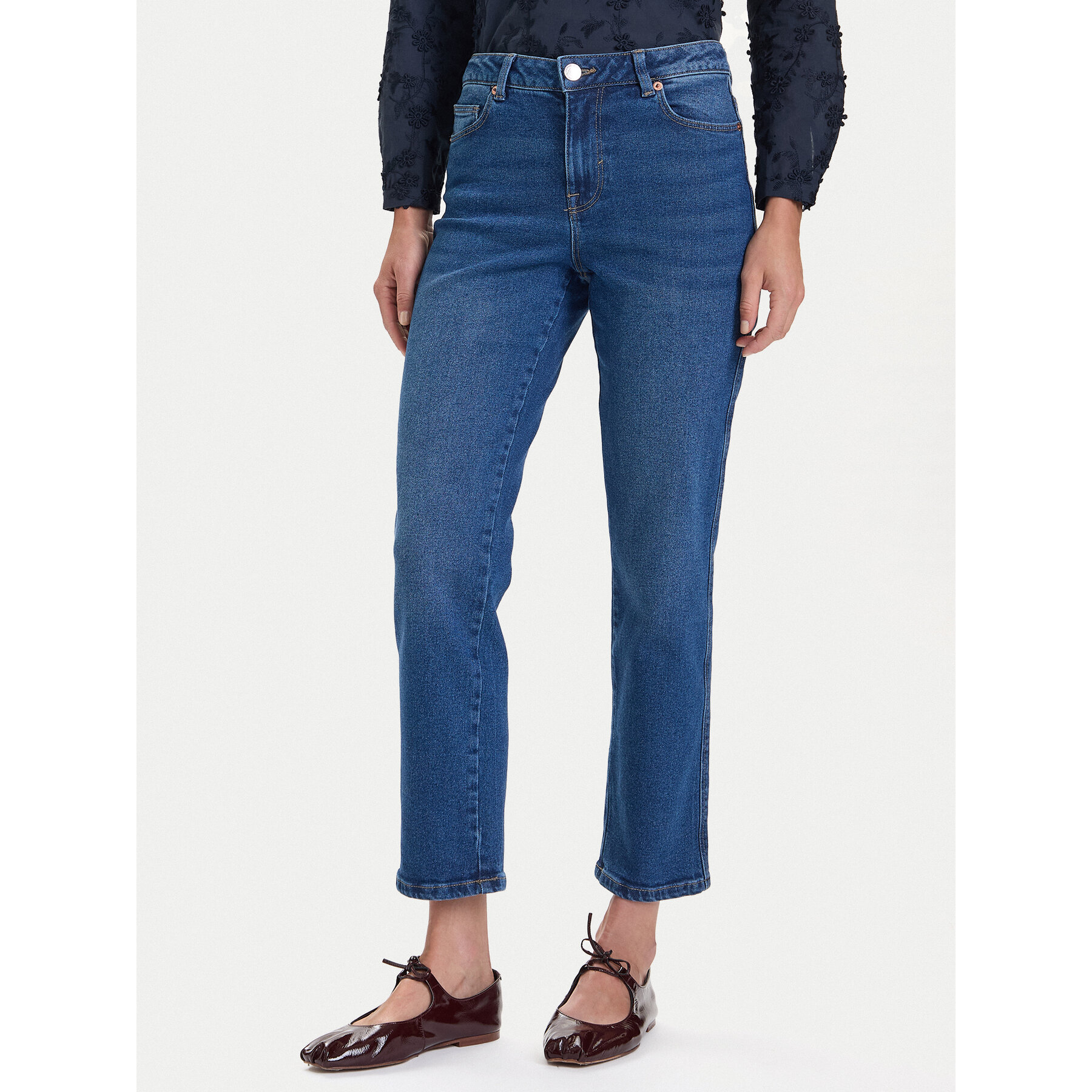 Vero Moda Jeansy Amara 10333585 Niebieski Straight Fit
