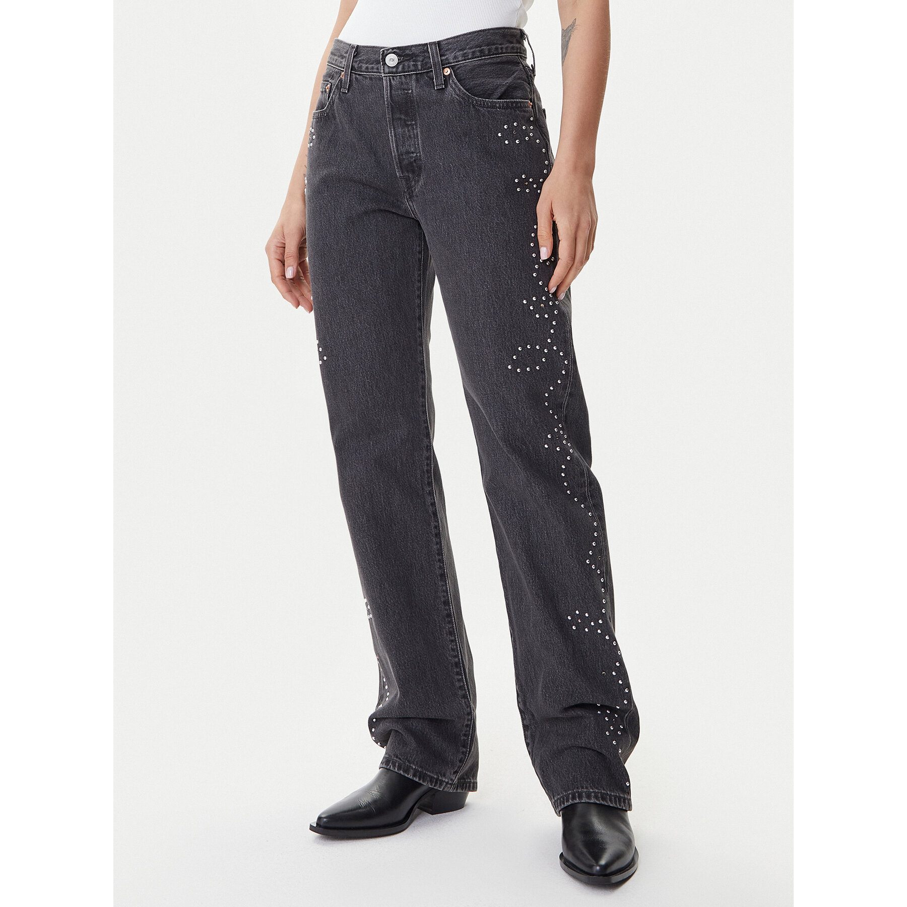 Levi's® Jeansy 501® ’90 A1959-0092 Czarny Straight Fit