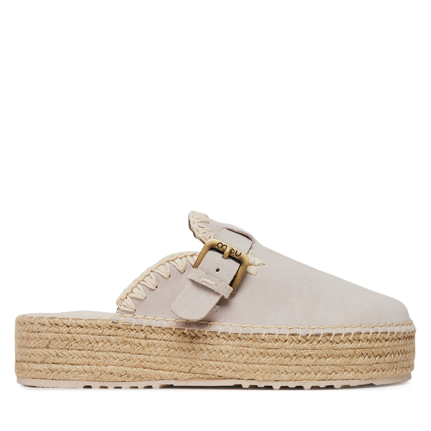 Mou Espadryle Jute clog plain MU.SW641000A Szary