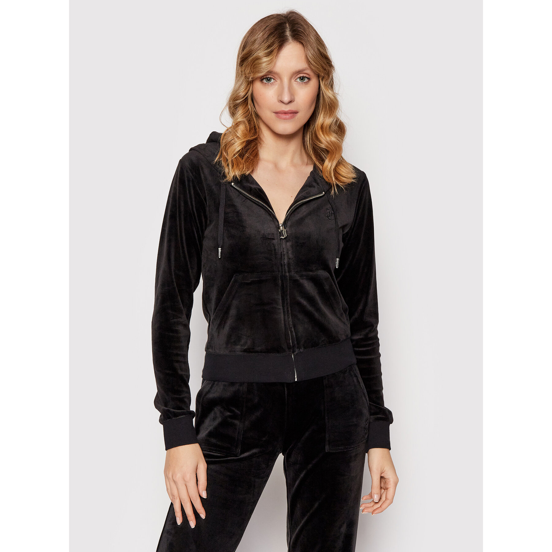 Juicy Couture Bluza Robertson JCAP176 Czarny Slim Fit