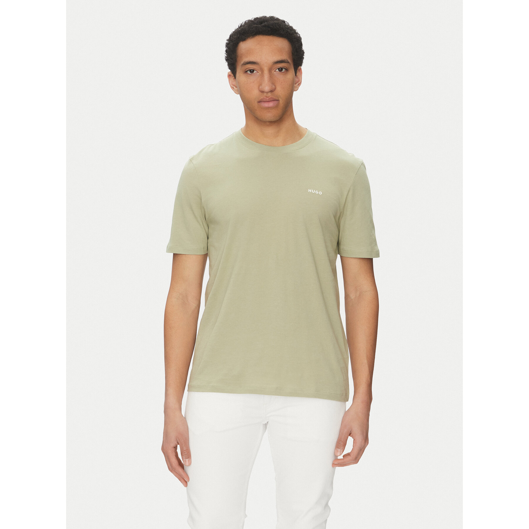 HUGO T-Shirt Dero222 50466158 Zielony Regular Fit