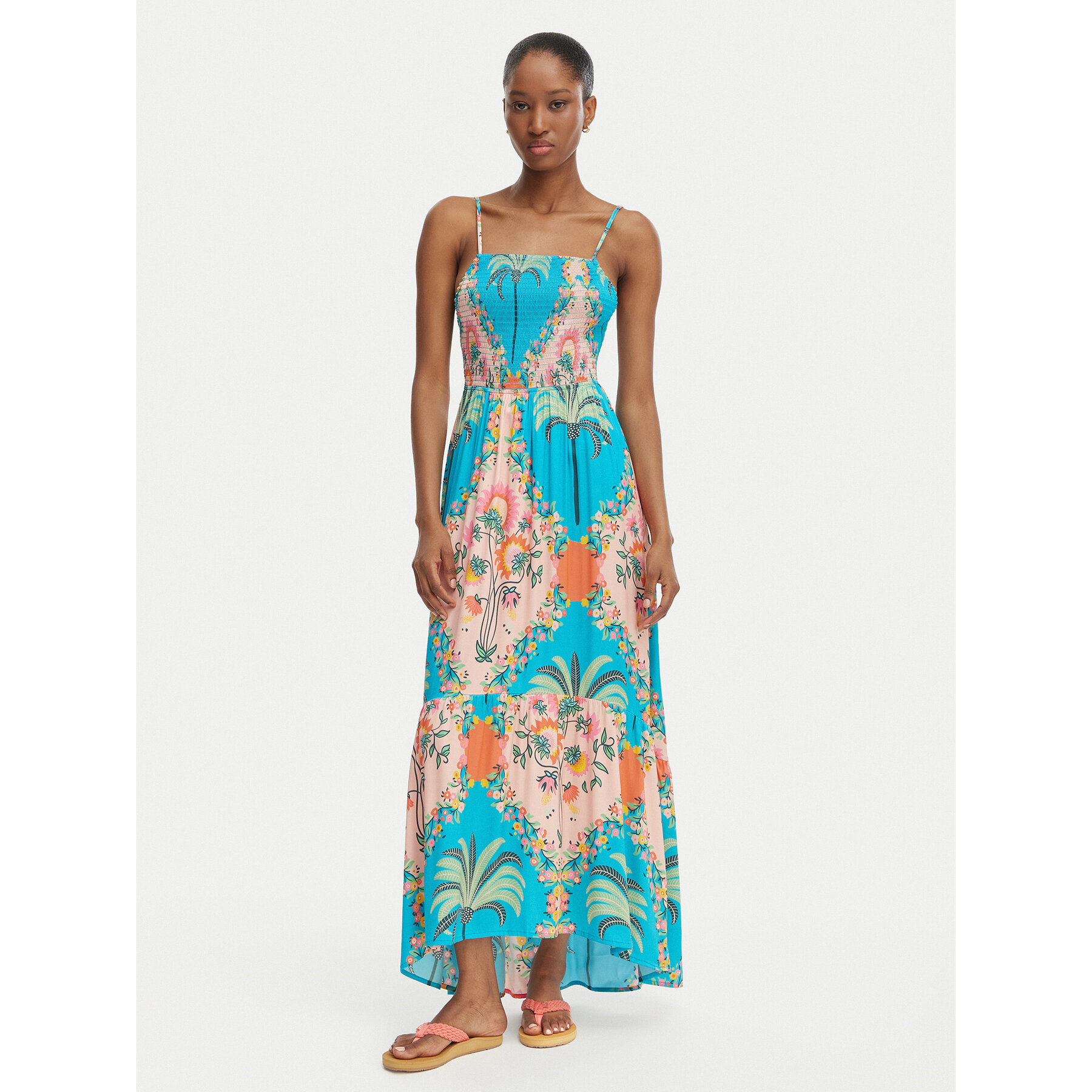 Maaji Sukienka letnia Isadora PT2123CLD009 Błękitny Regular Fit