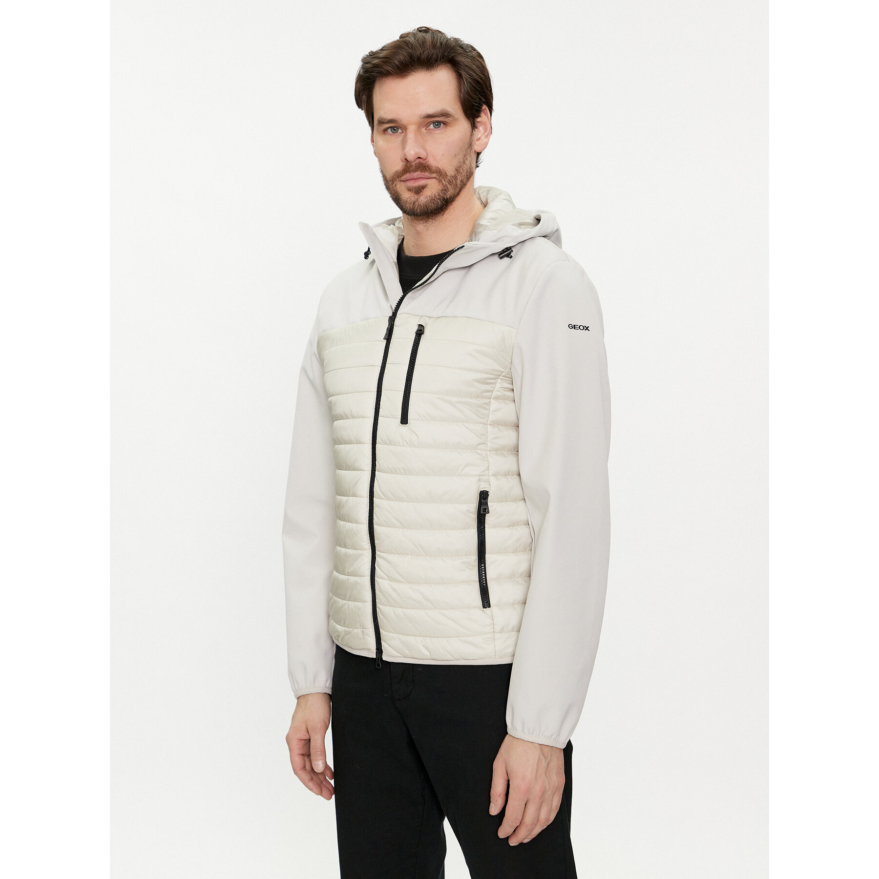 Geox Kurtka przejściowa Sapienza M4520K TC180 F1753 Czarny Regular Fit