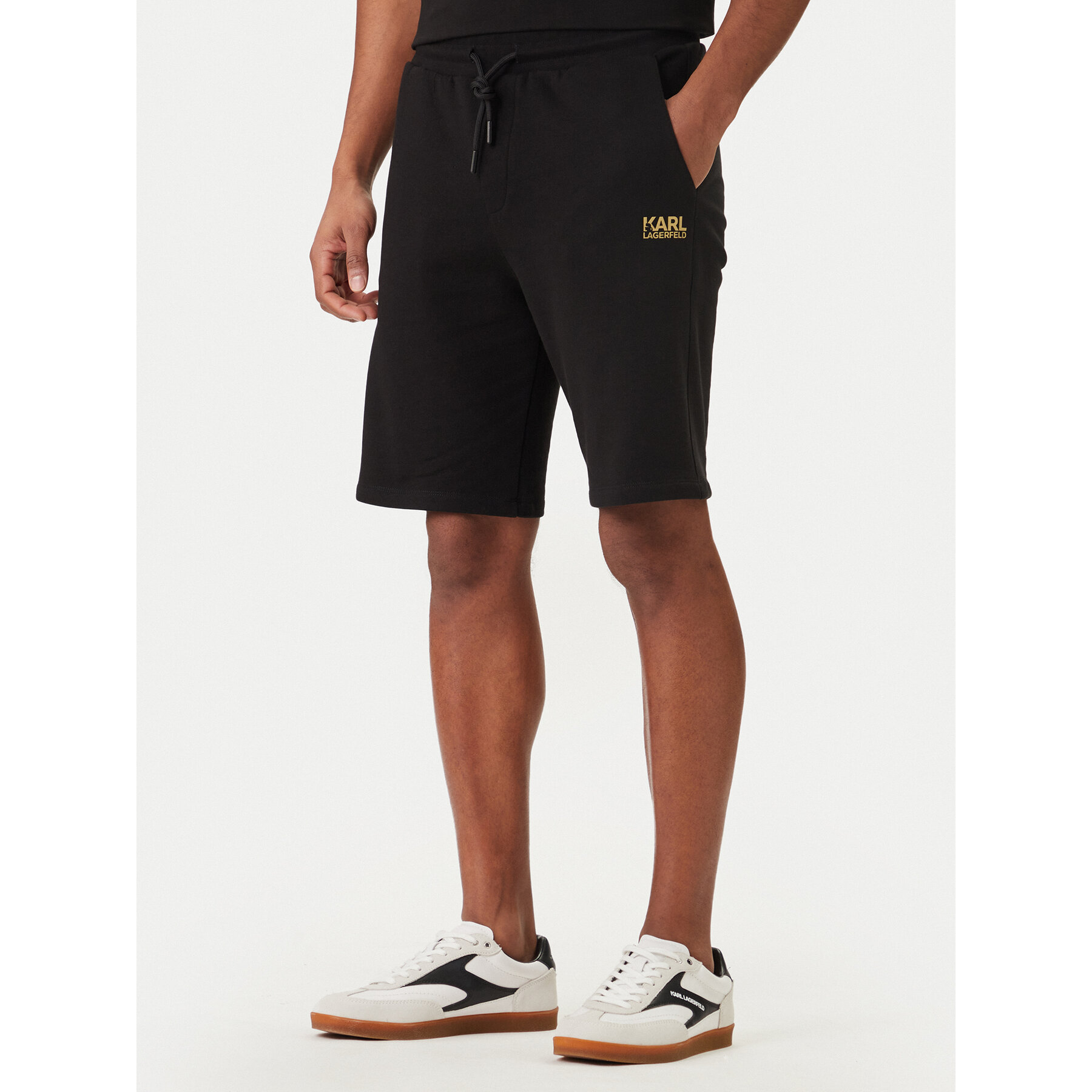 KARL LAGERFELD Szorty sportowe 705783 562917 Czarny Regular Fit