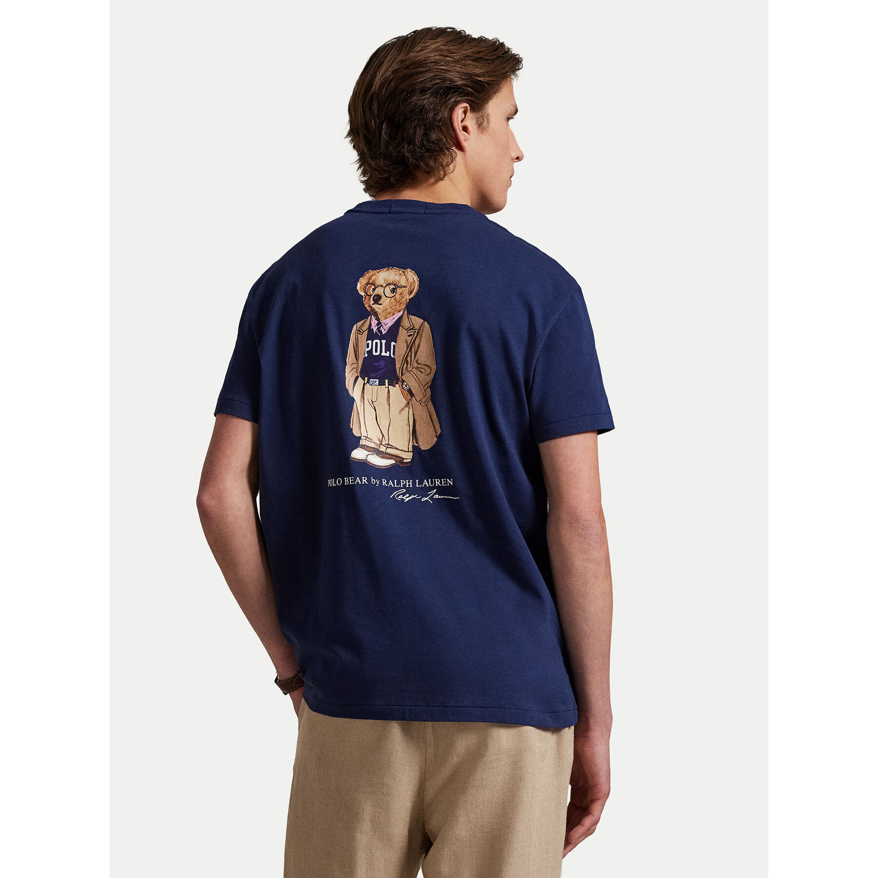 Polo Ralph Lauren T-Shirt 710974585001 Granatowy Custom Slim Fit